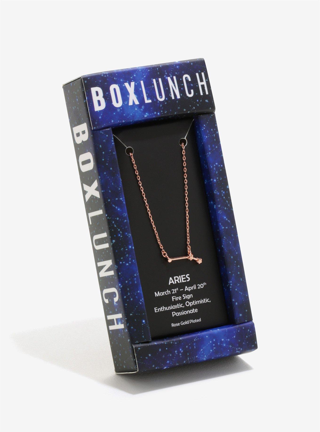 Rose Gold Aries Zodiac Constellation Necklace, , alternate