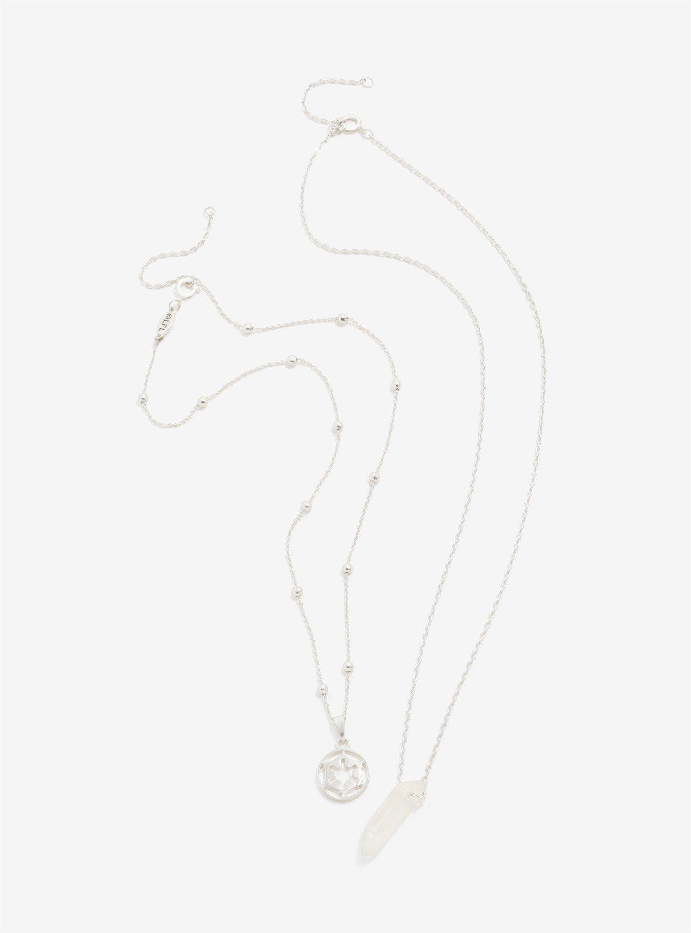 Star Wars Imperial Silver & Quartz Necklace Set, , alternate