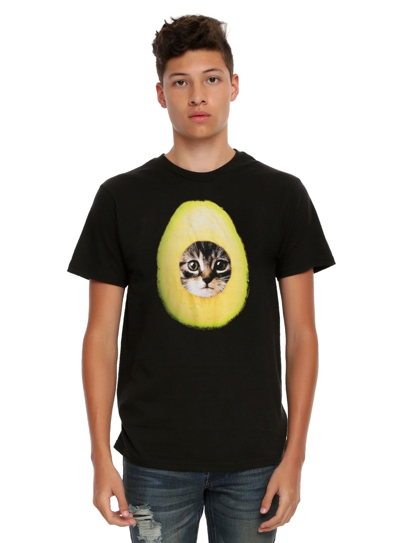 Avocado Cat T-Shirt, , alternate