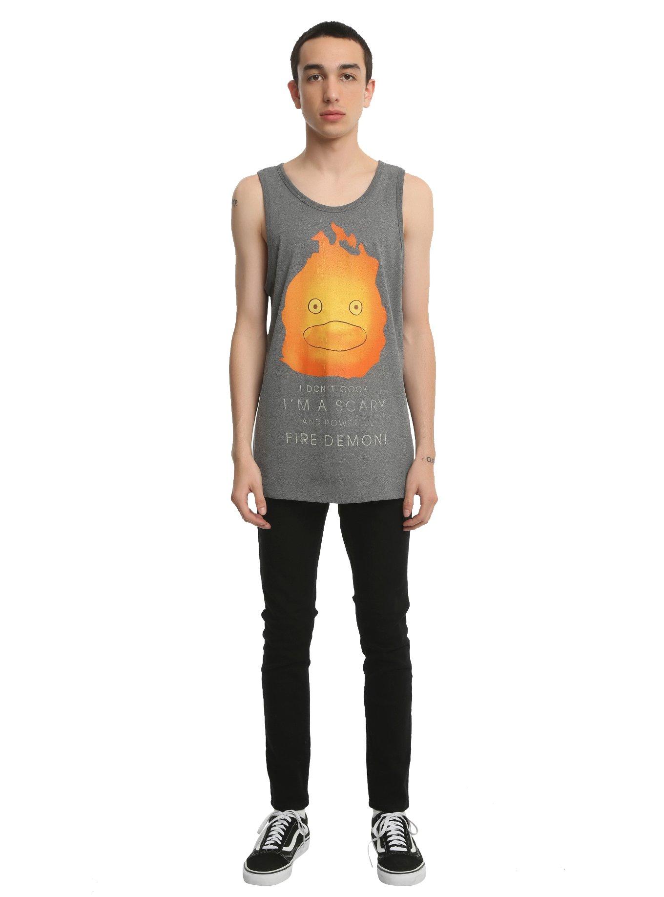 Studio Ghibli Howl's Moving Castle Calcifer Fire Demon Tank Top, , alternate