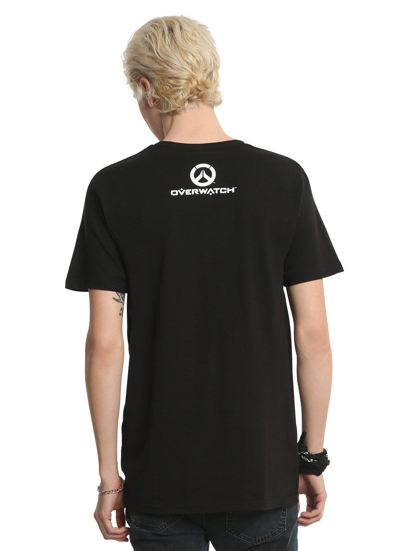 Overwatch Junkrat Spray Stencil T-Shirt, , alternate