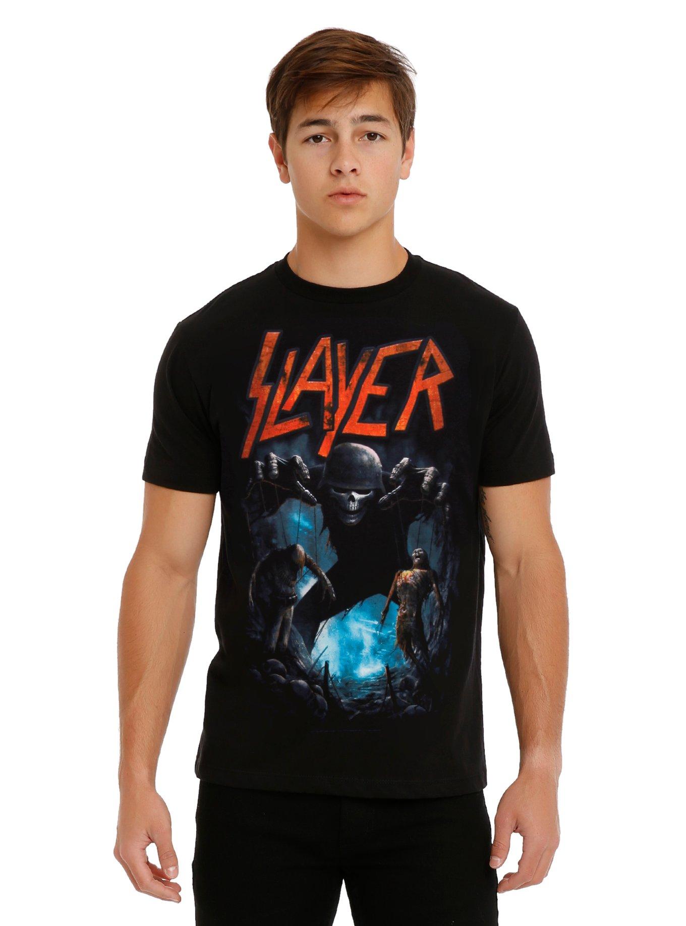 Slayer Skull Puppets T-Shirt, BLACK, alternate