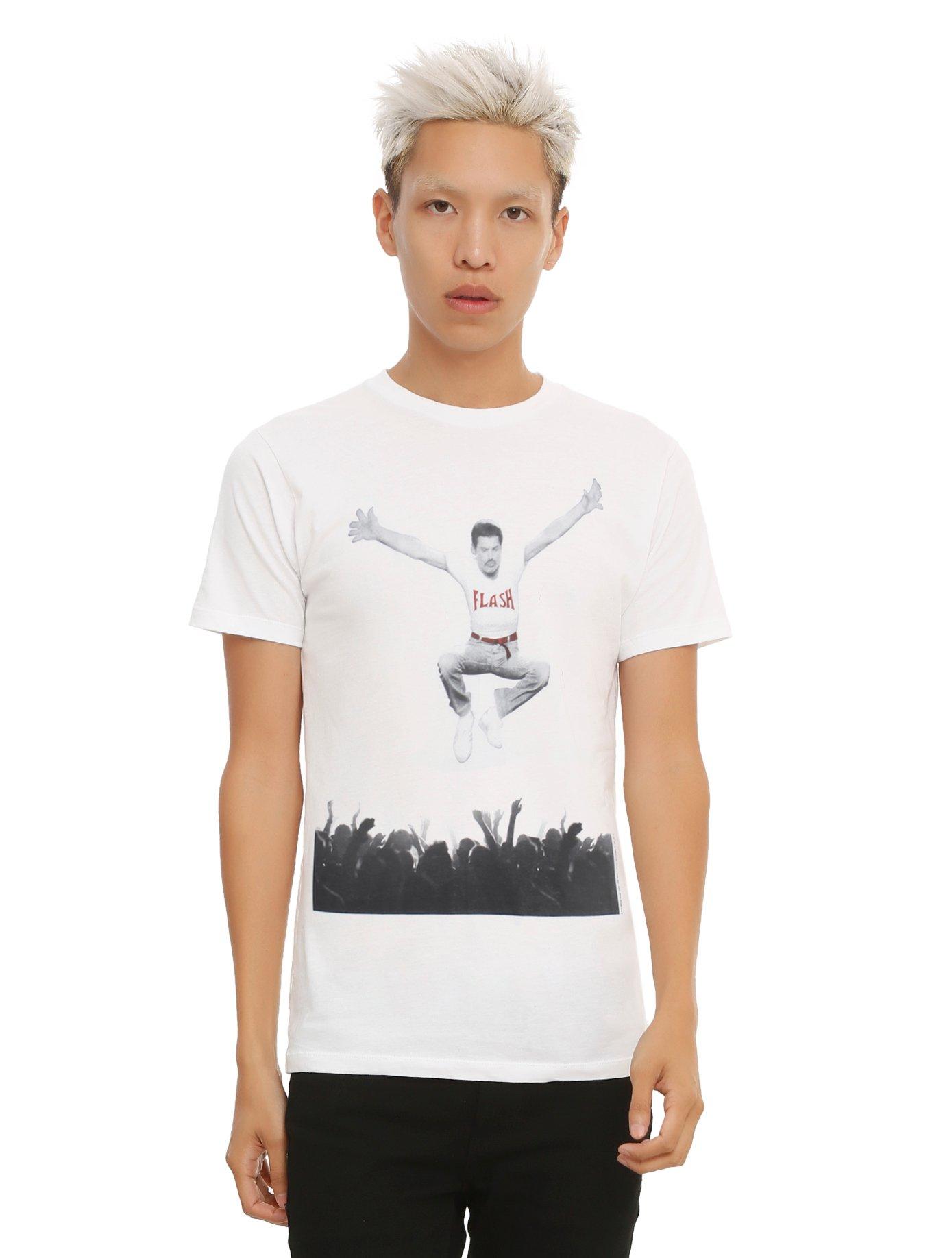 Queen Freddie Mercury Crowd Jump T-Shirt, , alternate