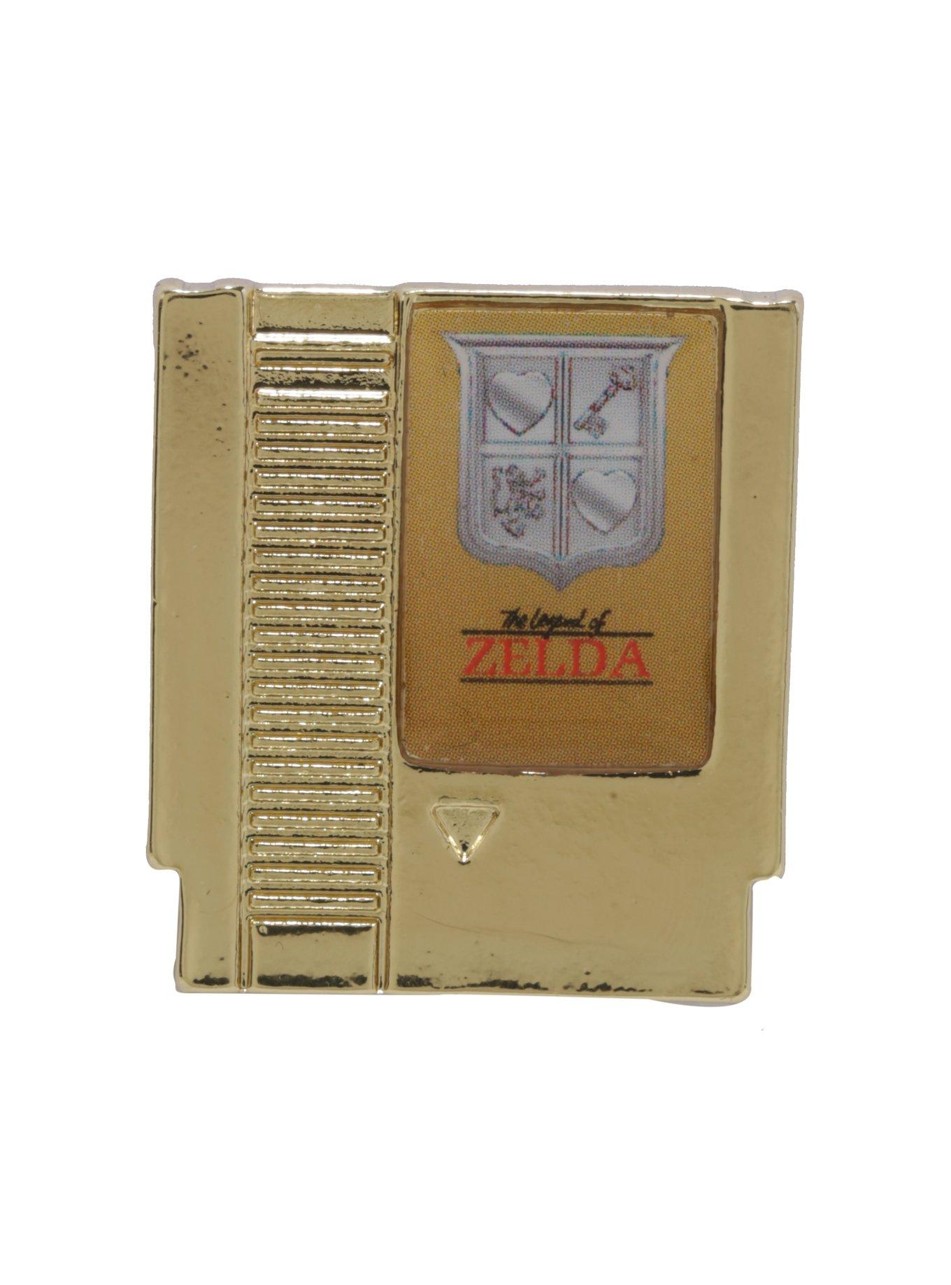 The Legend Of Zelda Gold Cartridge Enamel Pin, , alternate