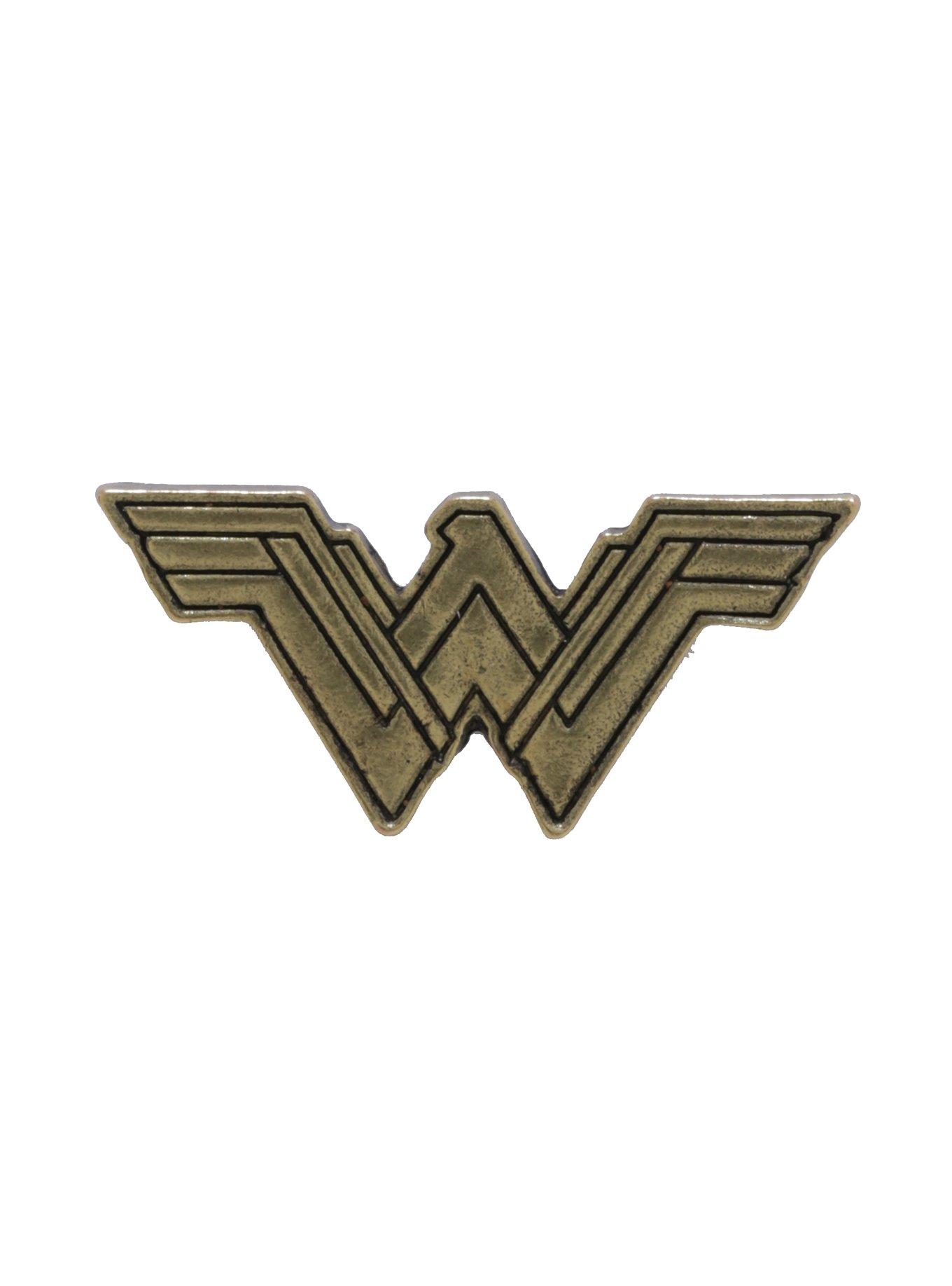 DC Comics Wonder Woman Logo Enamel Pin, , alternate