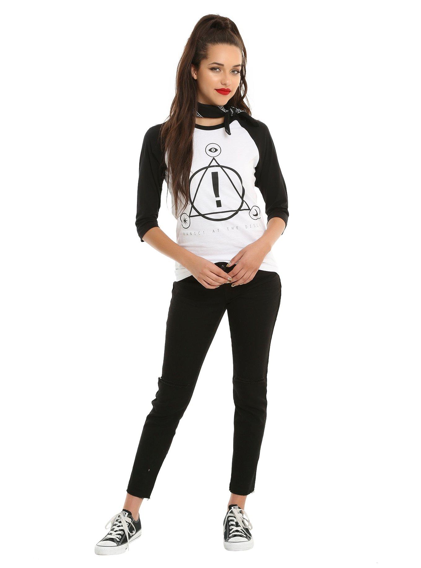 Panic! At The Disco Symbols Logo Girls Raglan, , alternate