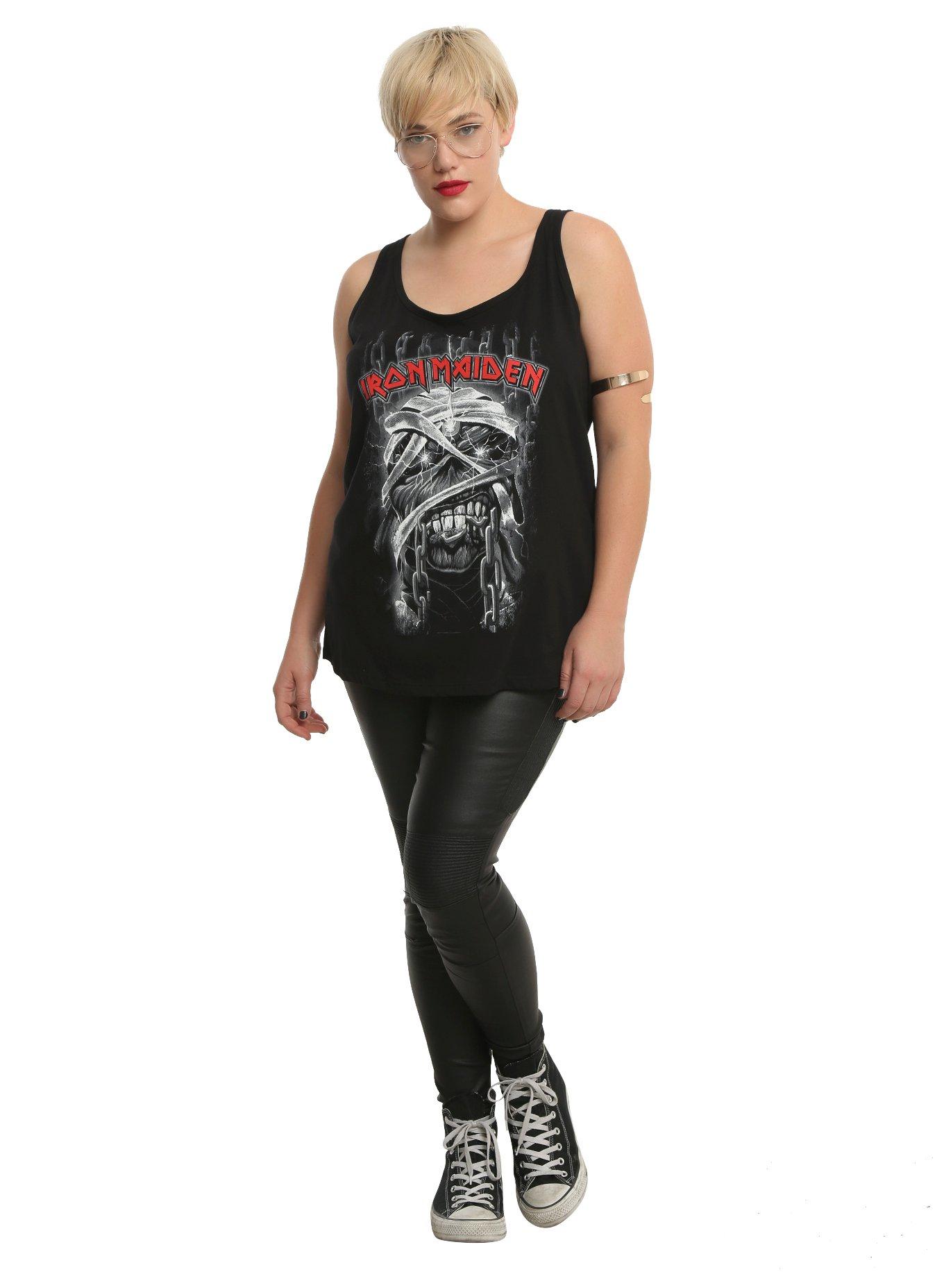 Iron Maiden Mummy Eddie Girls Tank Top Plus Size, , alternate