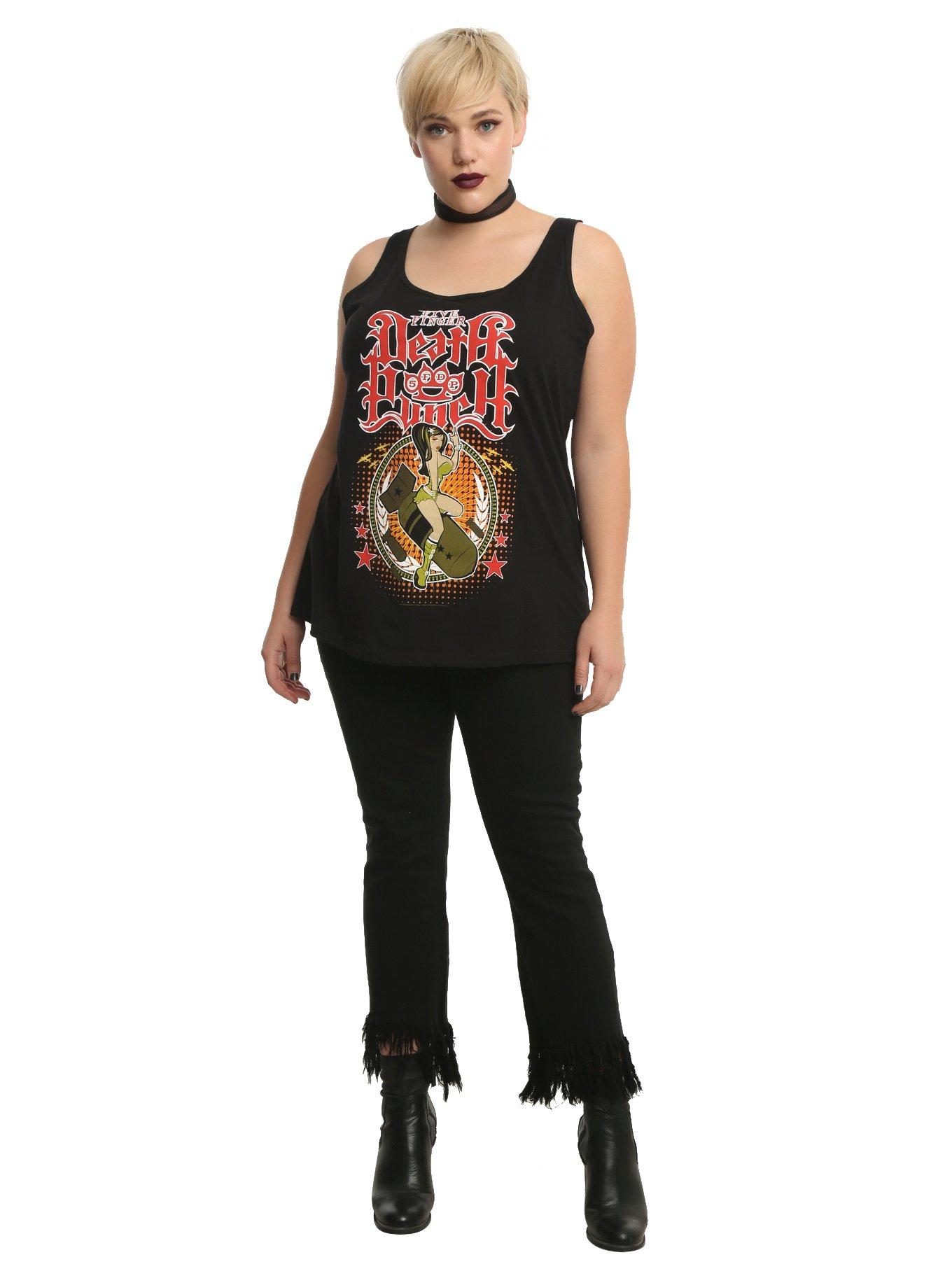 Five Finger Death Punch Bomb Girl Girls Tank Top Plus Size, , alternate