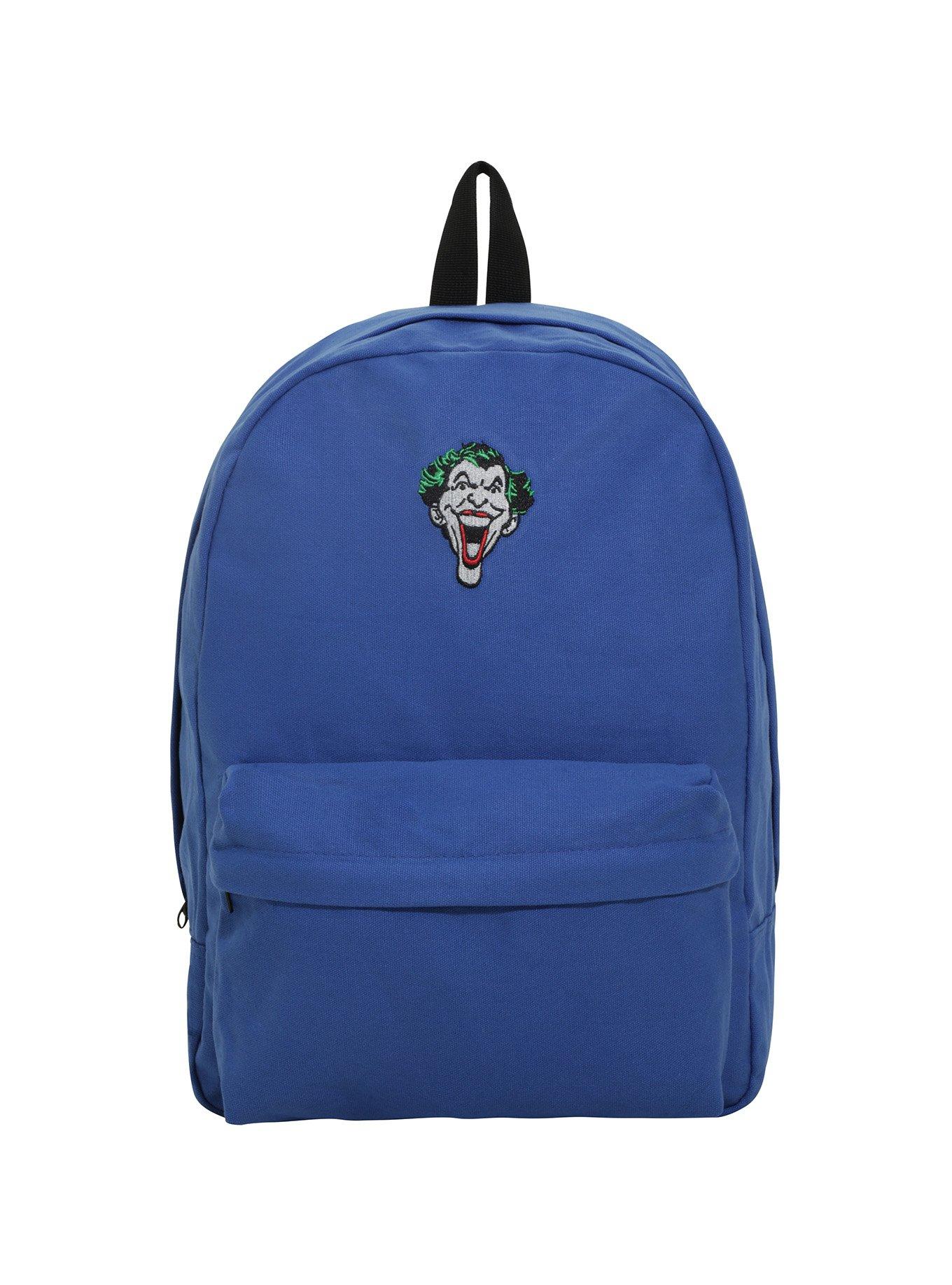 DC Comics Batman The Joker Embroidered Patch Classic Backpack, , alternate