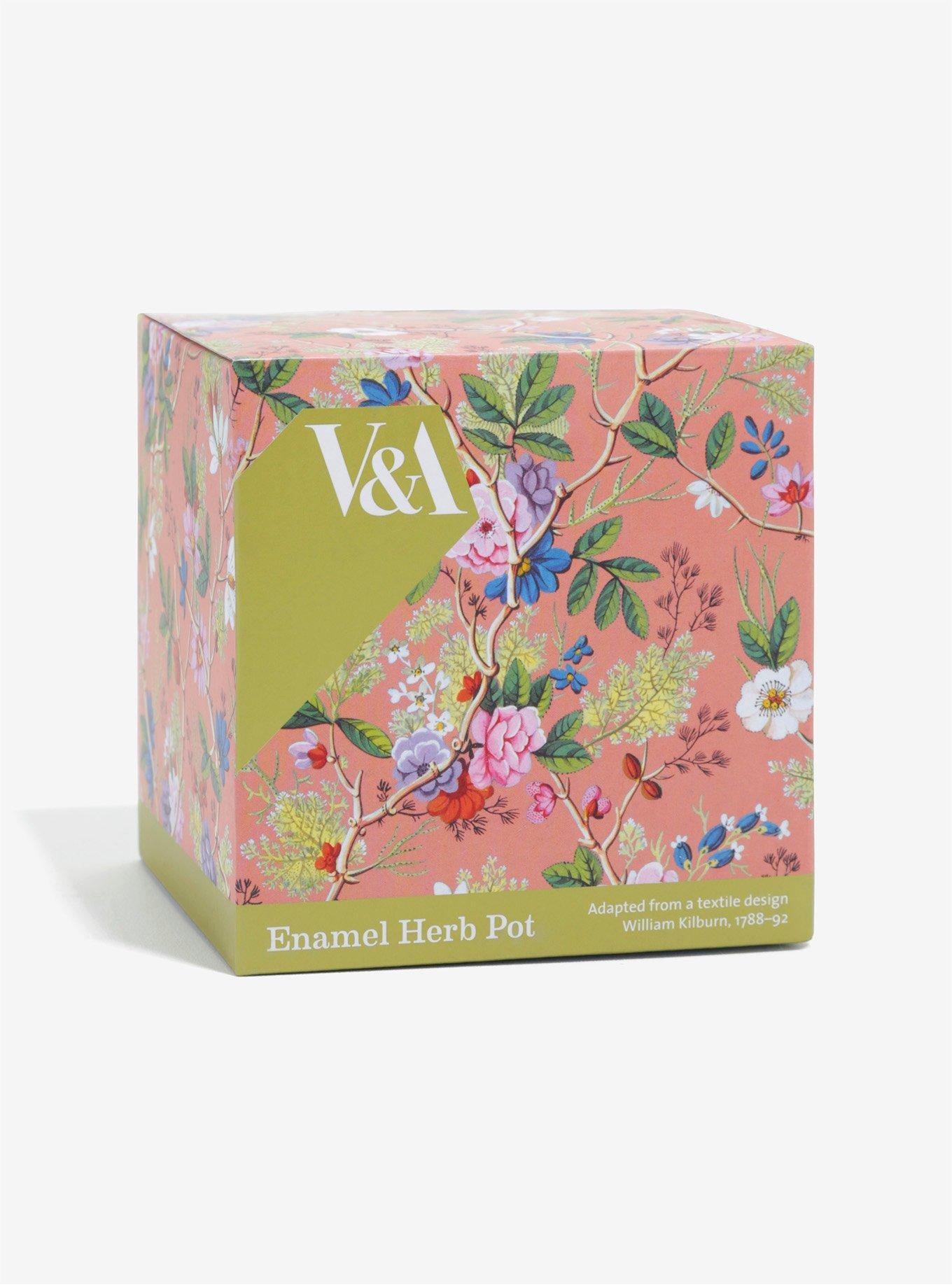 V&A Pink Enamel Gardening Pot, , alternate