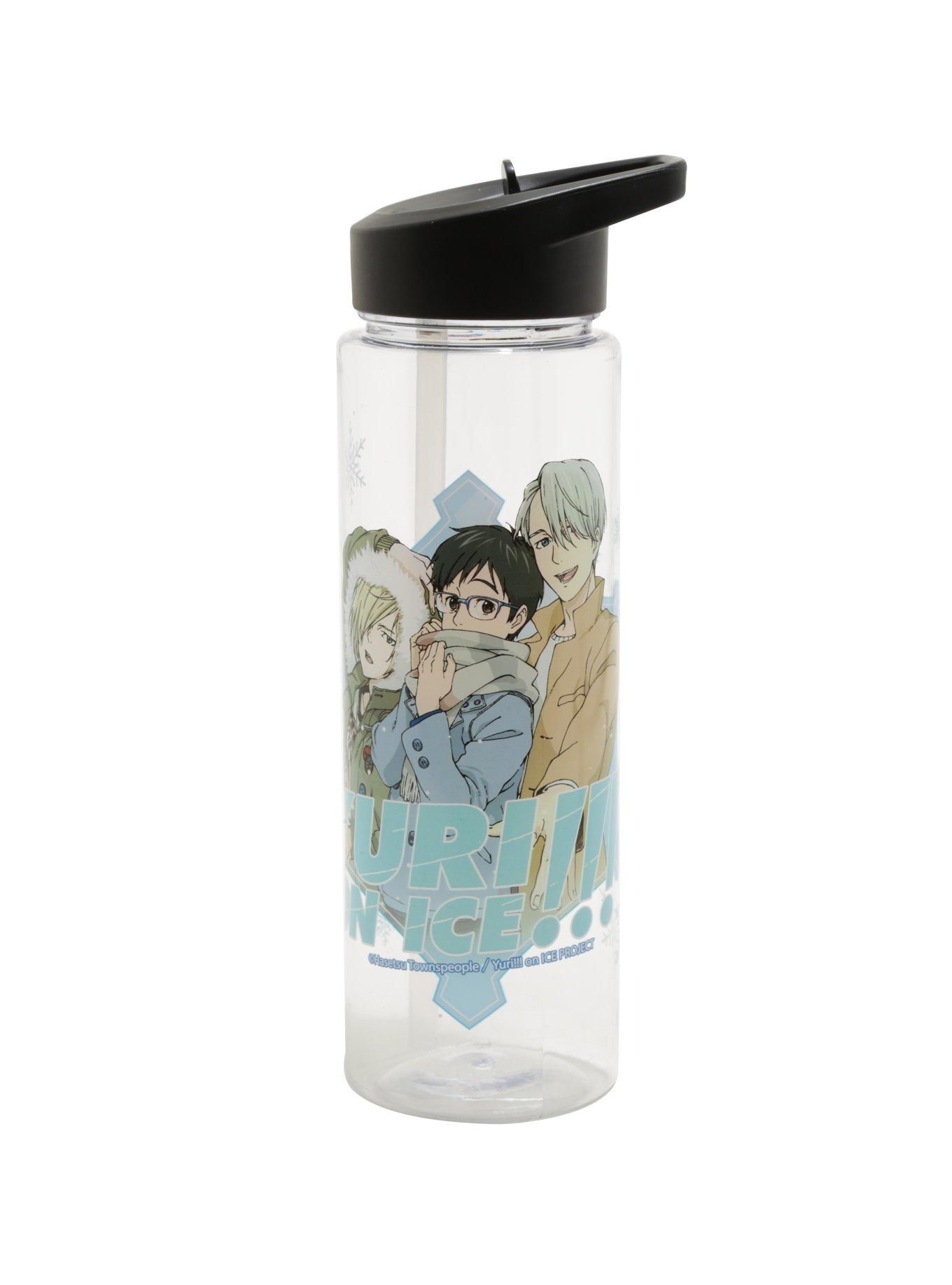 Yuri!!! On Ice Snowflake Water Bottle, , alternate