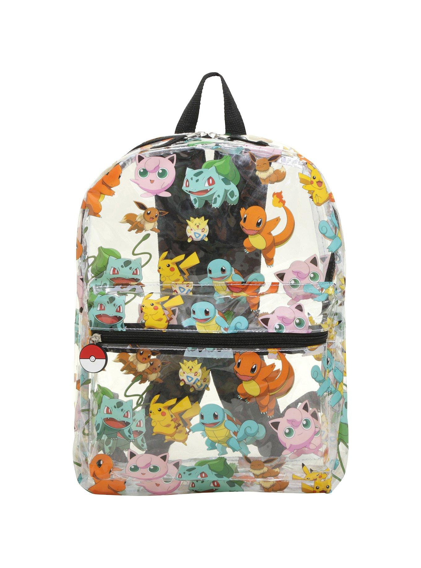 Pokemon clear clearance backpack