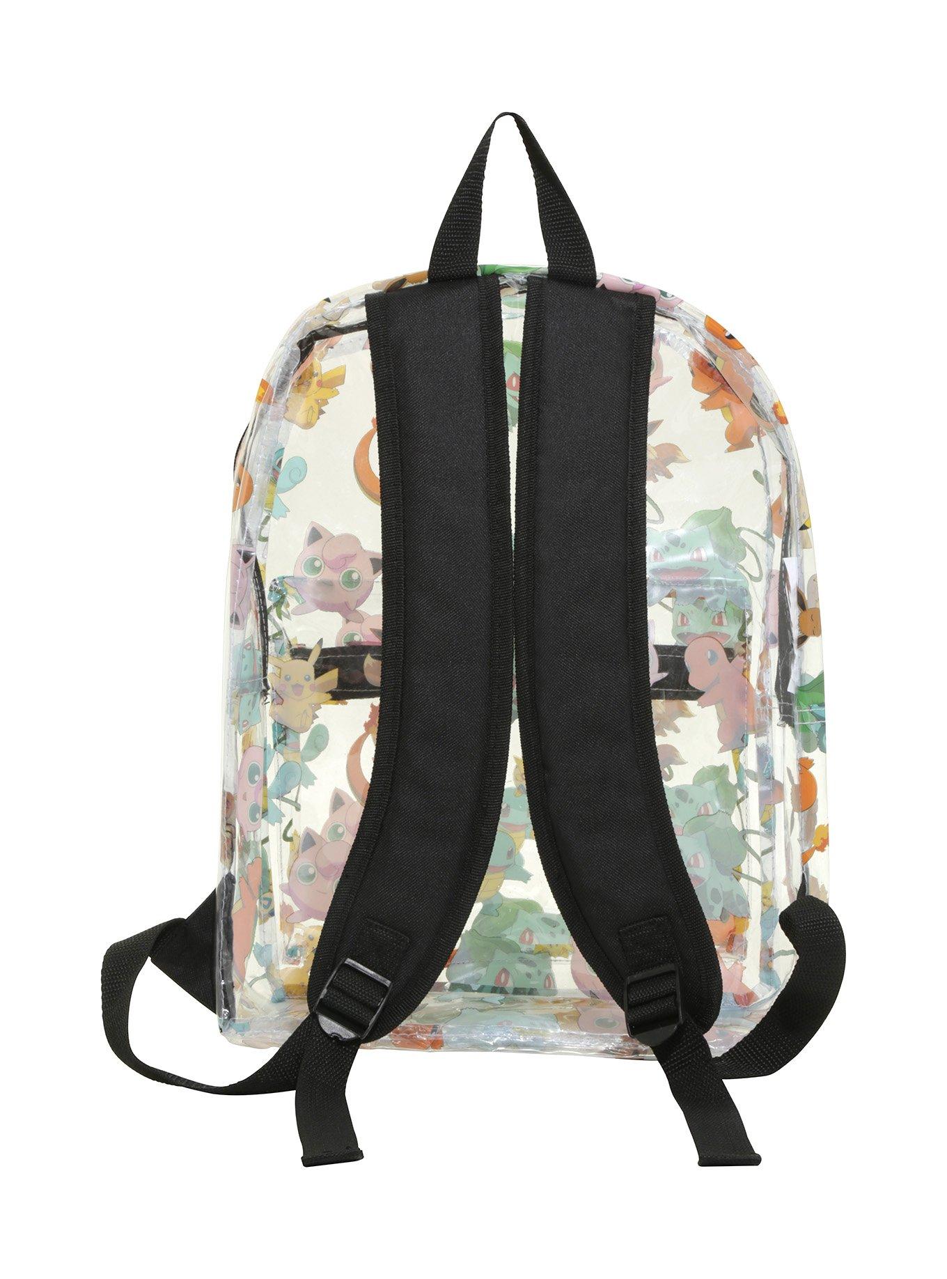 Pokemon Clear Backpack with Utility Pocket