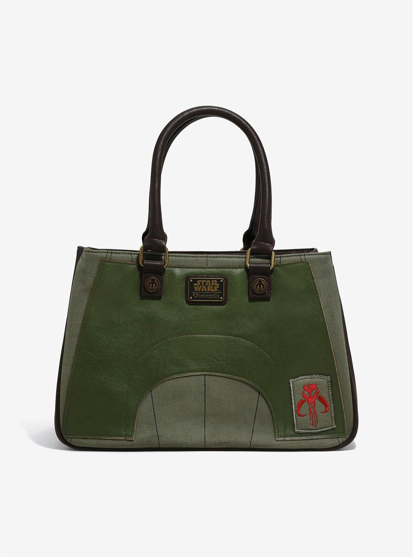 Loungefly Star Wars Boba Fett Applique Handbag, , alternate