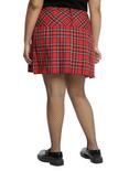 Royal Bones By Tripp Red Plaid Skirt Plus Size, , alternate