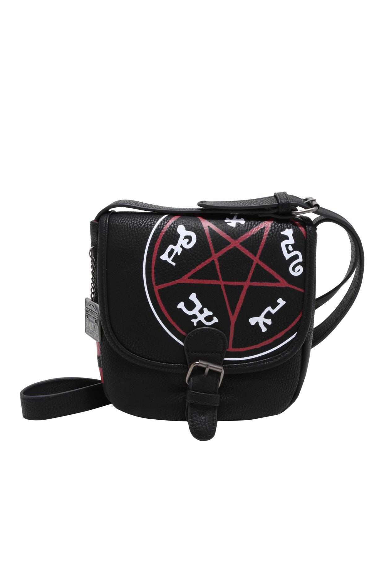Supernatural Devil's Trap Symbol Saddle Bag, , alternate