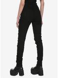 Tripp Lace-Up Front Black Jeans, , alternate