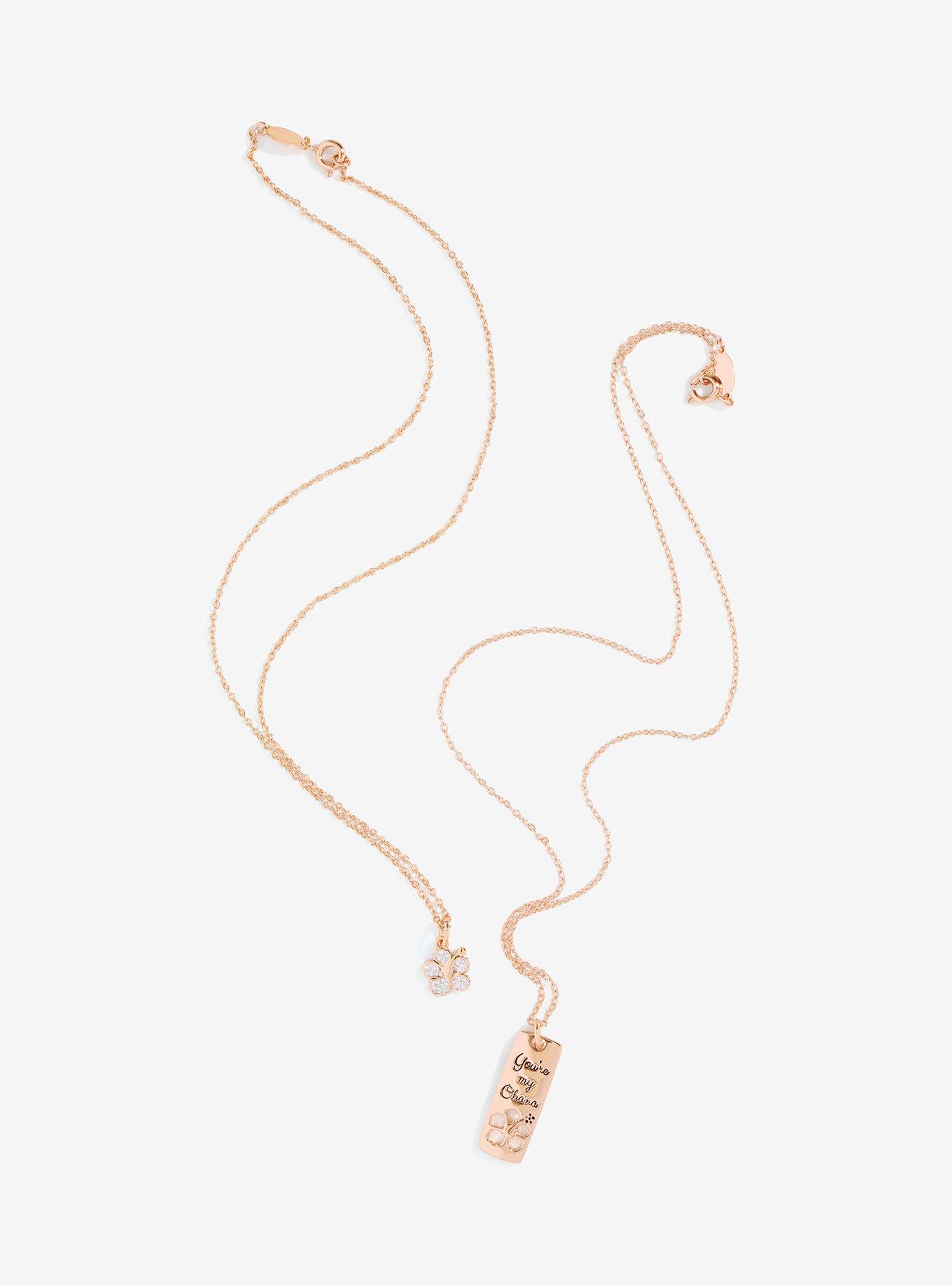 Disney Lilo & Stitch Ohana Flower Necklace Set, , alternate