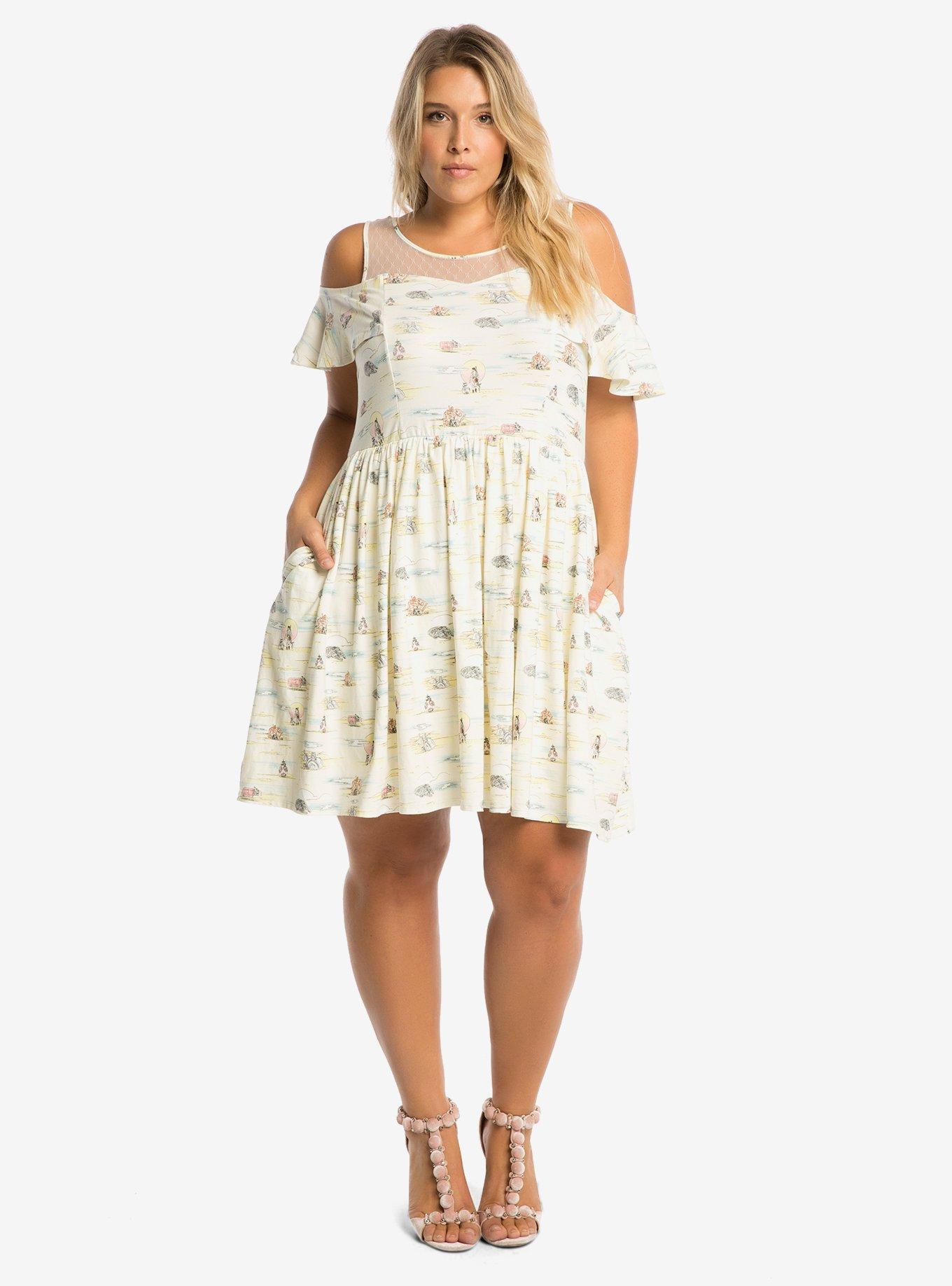 Star Wars Jakku Print Dress Plus Size, , alternate