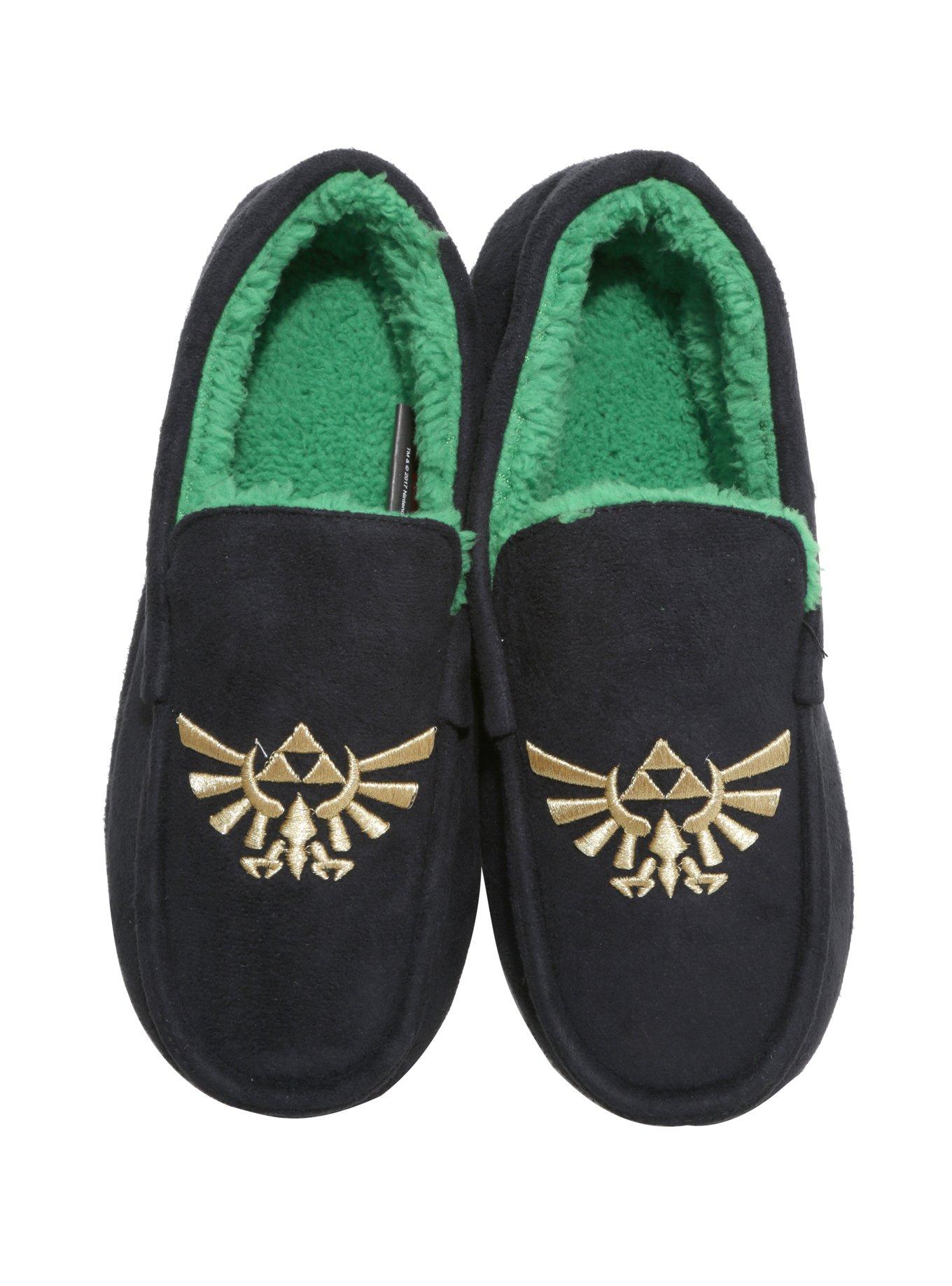 The Legend Of Zelda Triforce Moccasin Slippers, , alternate