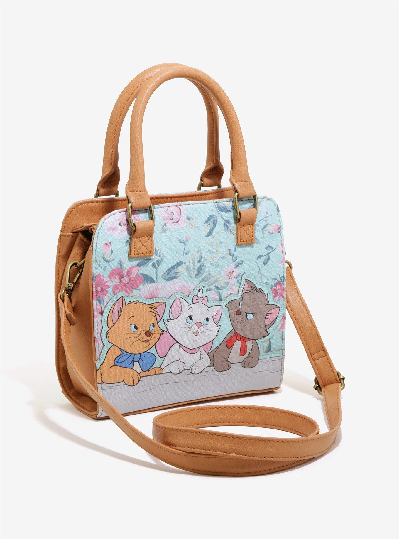 Loungefly Disney The Aristocats Floral Applique Crossbody Bag - BoxLunch Exclusive, , alternate