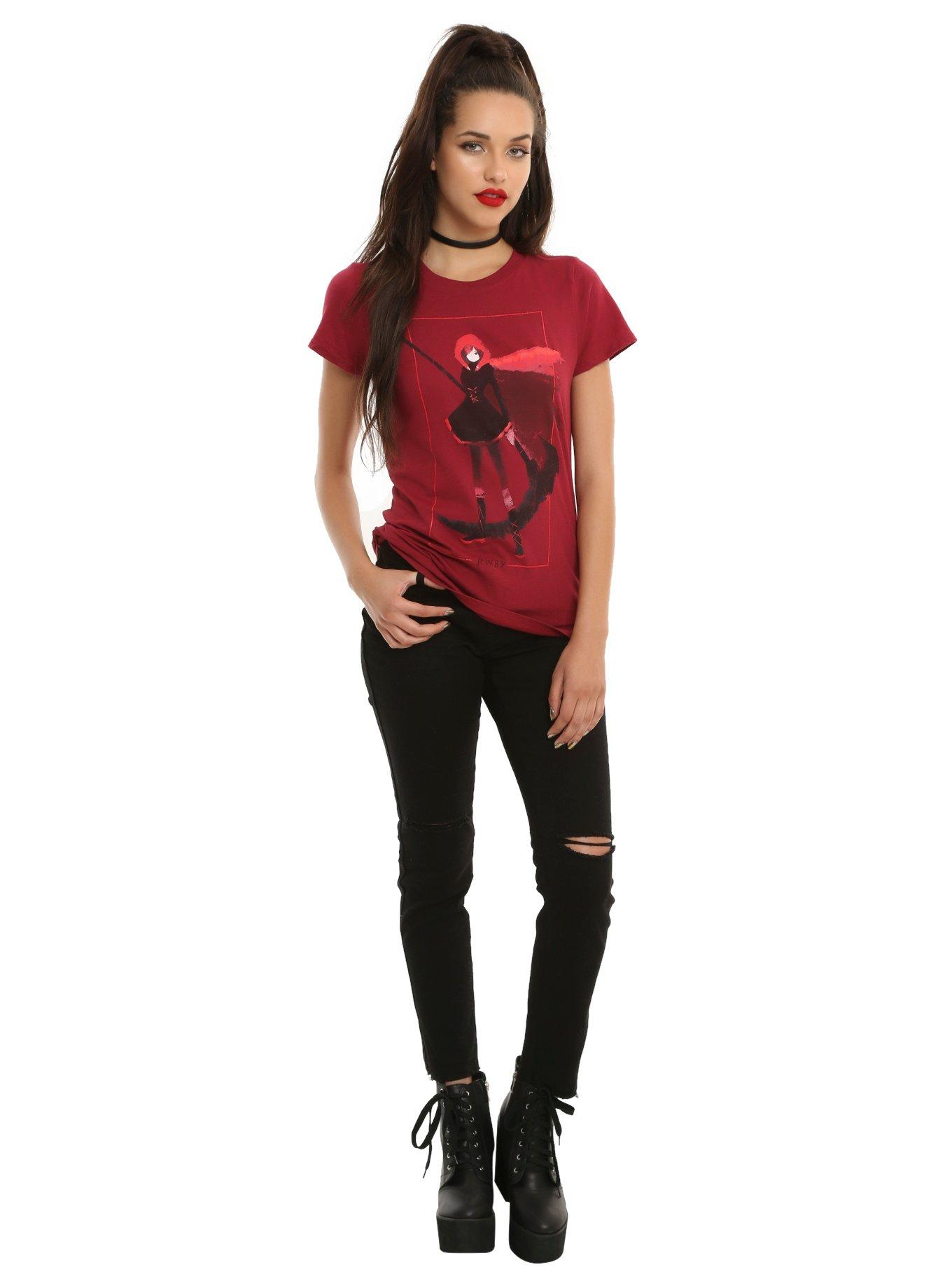 RWBY Crescent Rose Pose Girls T-Shirt, , alternate