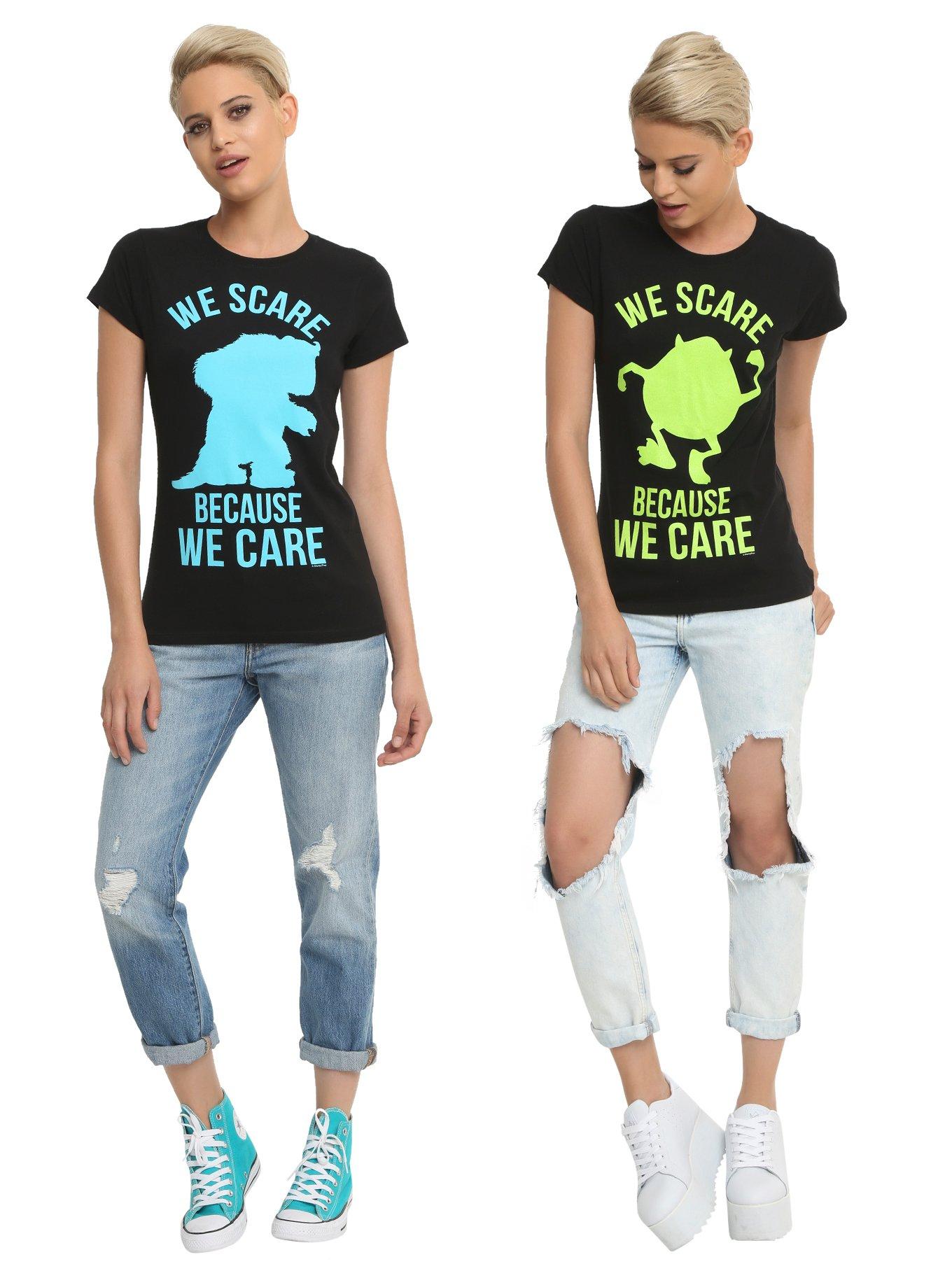 Disney Monsters, Inc. Mike We Scare Because We Care BFF T-Shirt, , alternate