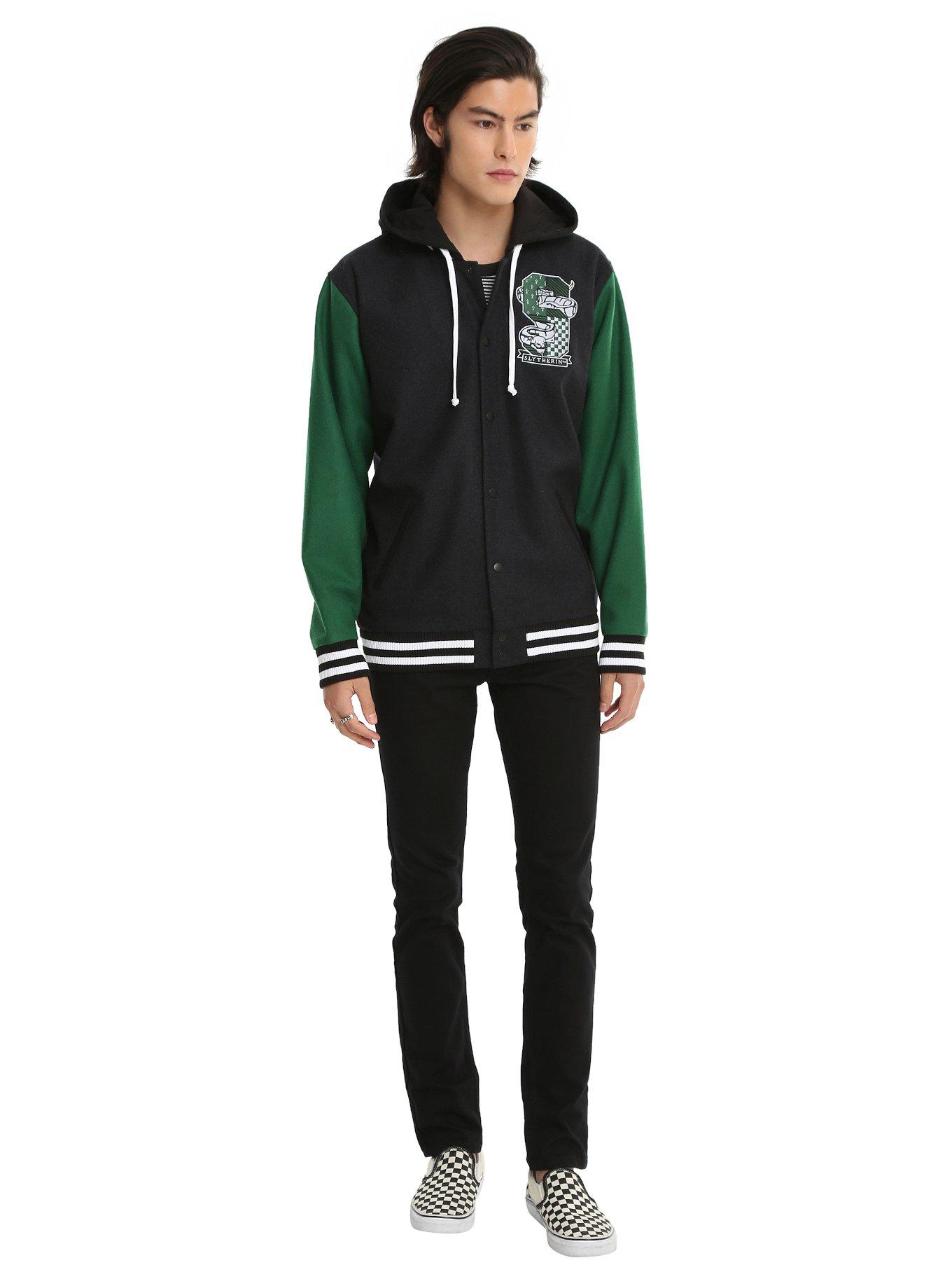 Hogwarts Legacy Slytherin Harry Potter Varsity Jacket - AnimeBape