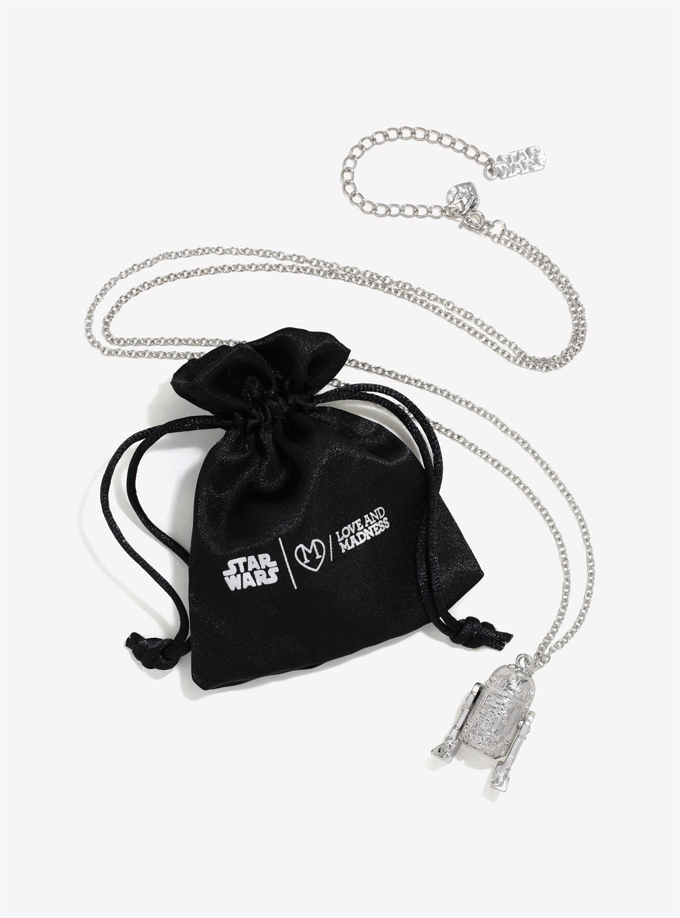 Love And Madness Star Wars Silver R2-D2 Long Necklace, , alternate