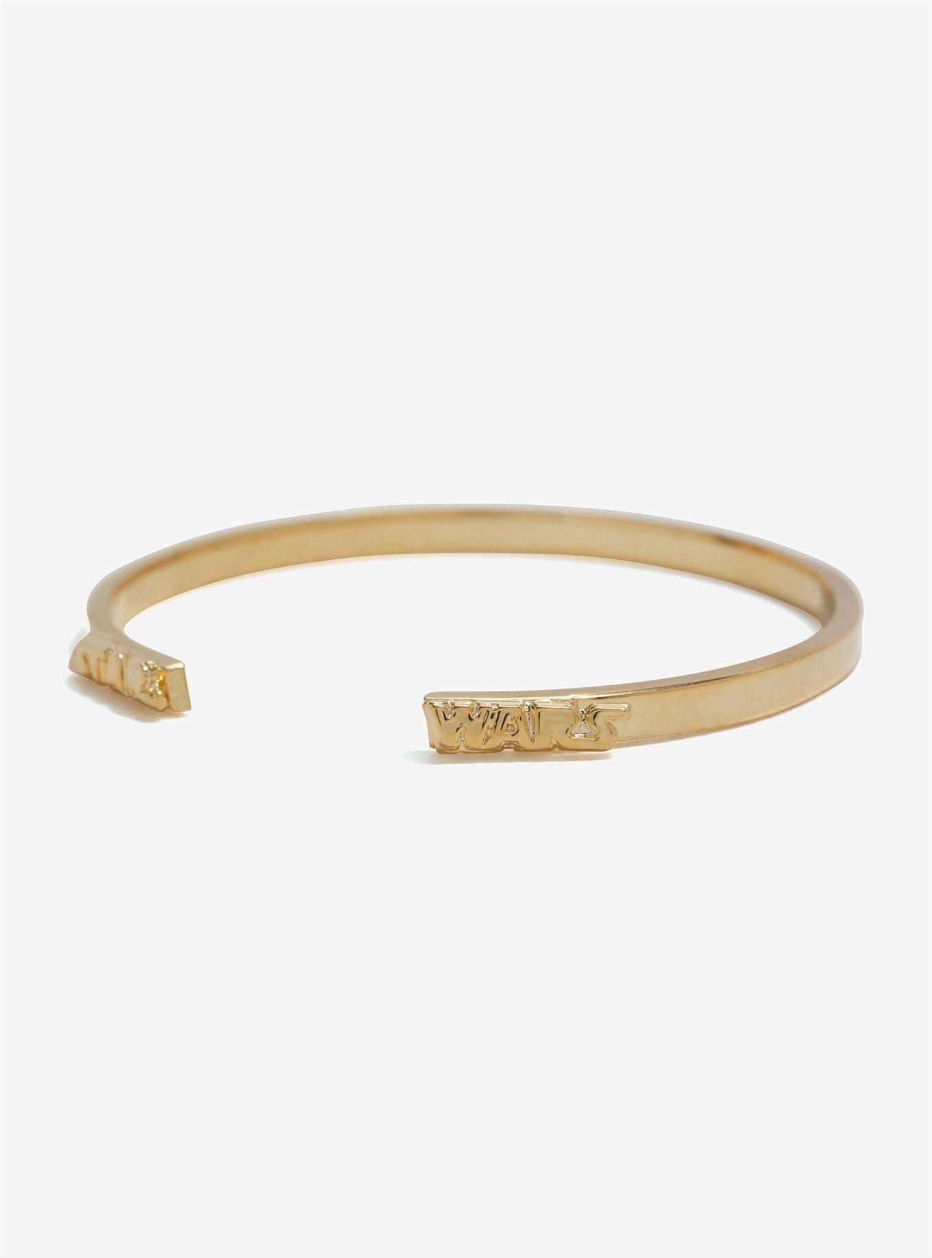 Love And Madness Star Wars Gold Logo Cuff Bracelet, , alternate