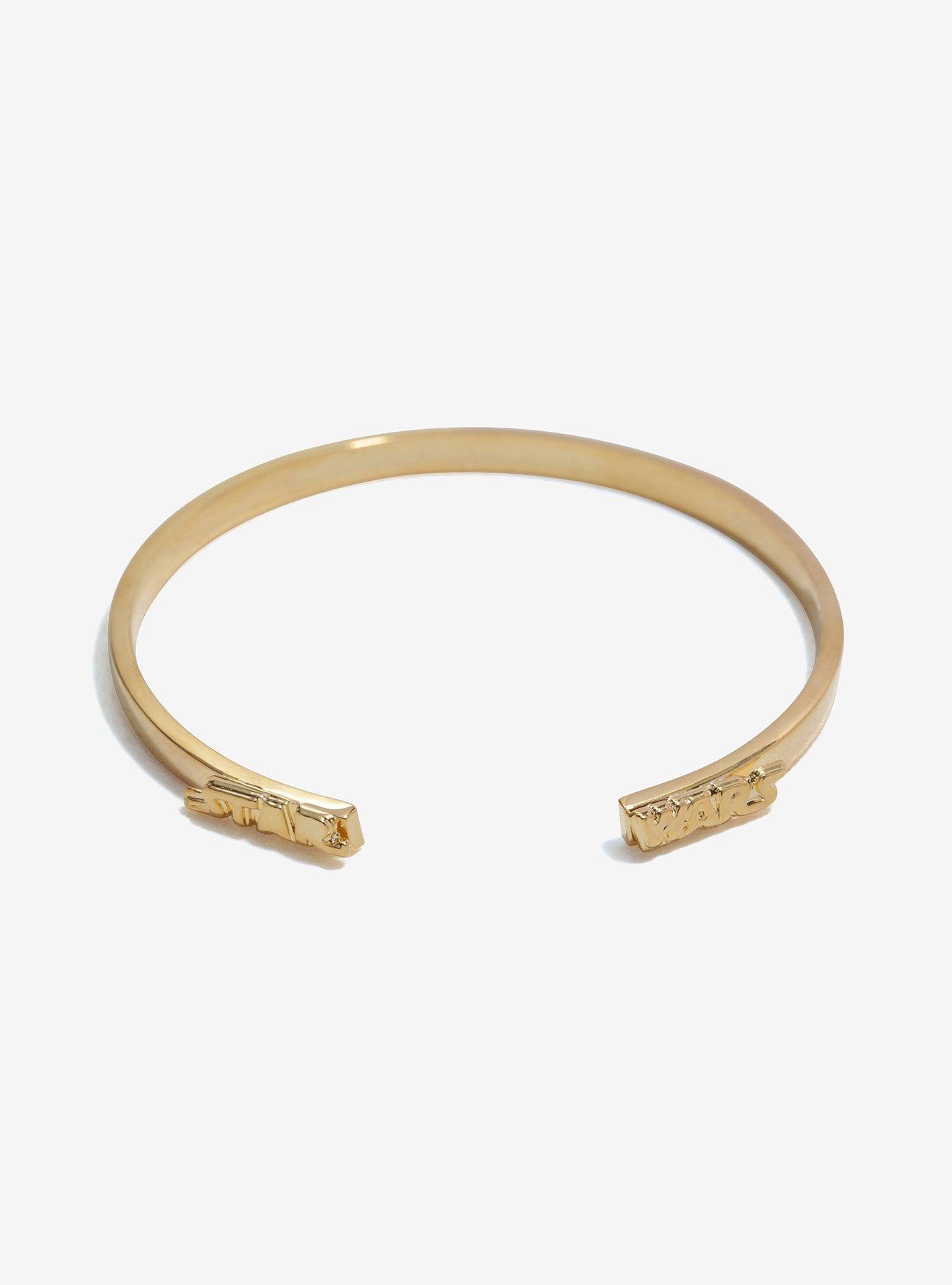 Love And Madness Star Wars Gold Logo Cuff Bracelet, , alternate