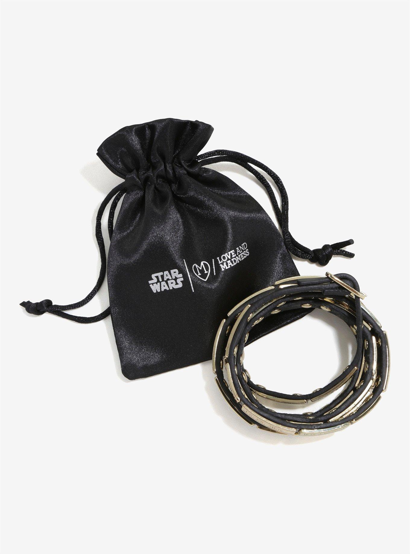 Love And Madness Star Wars: A New Hope Crawl Leather Wrap Bracelet, , alternate