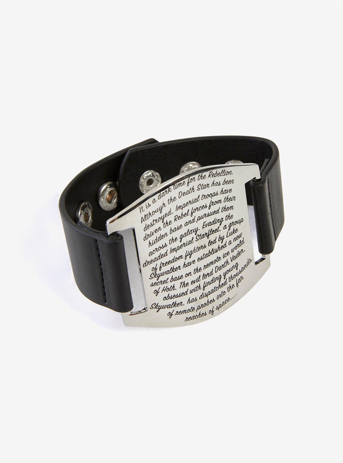 Love And Madness Star Wars The Empire Strikes Back Quote Plate Cuff, , alternate