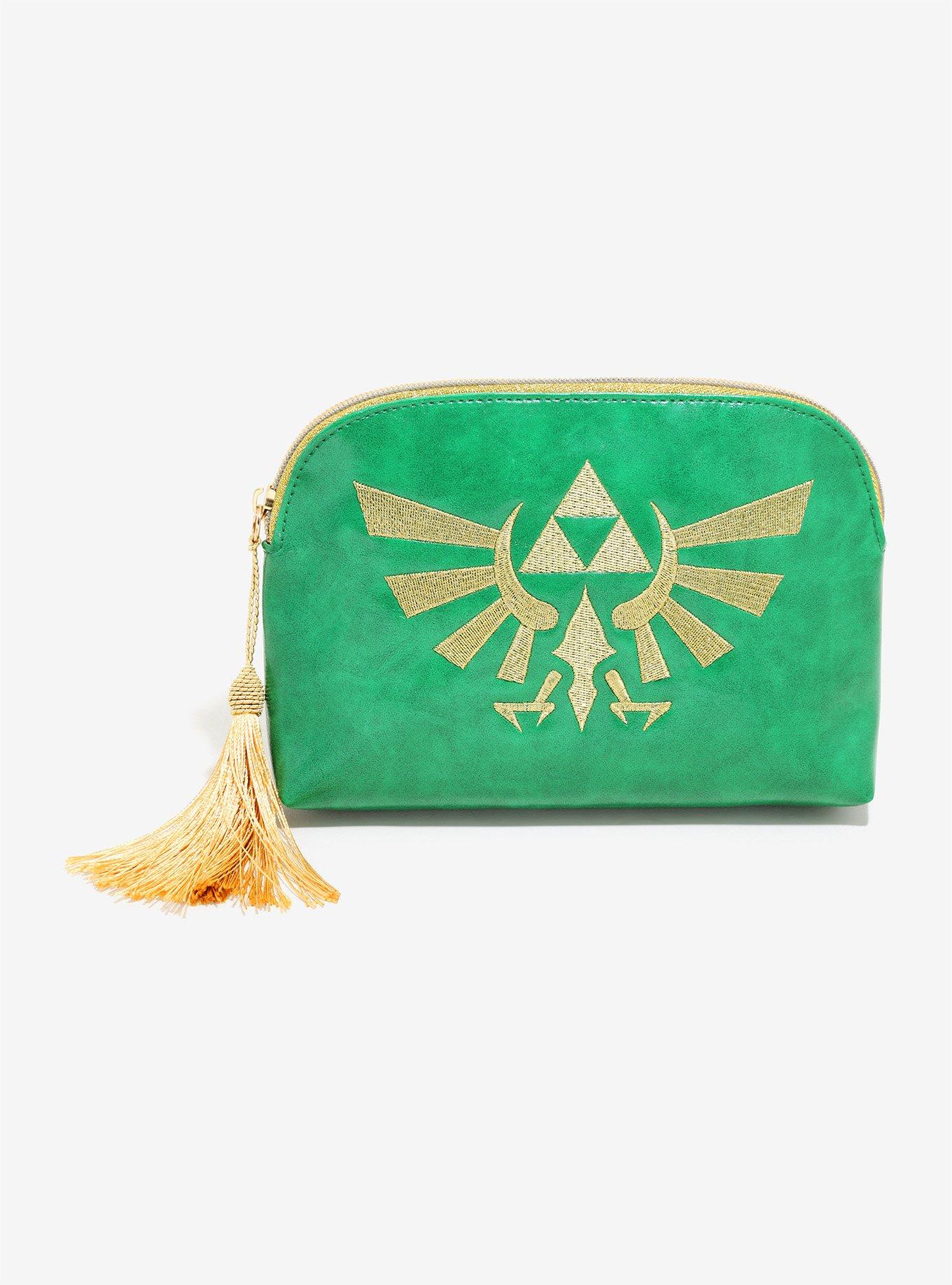 Nintendo The Legend Of Zelda Hyrule Makeup Bag -BoxLunch Exclusive, , alternate