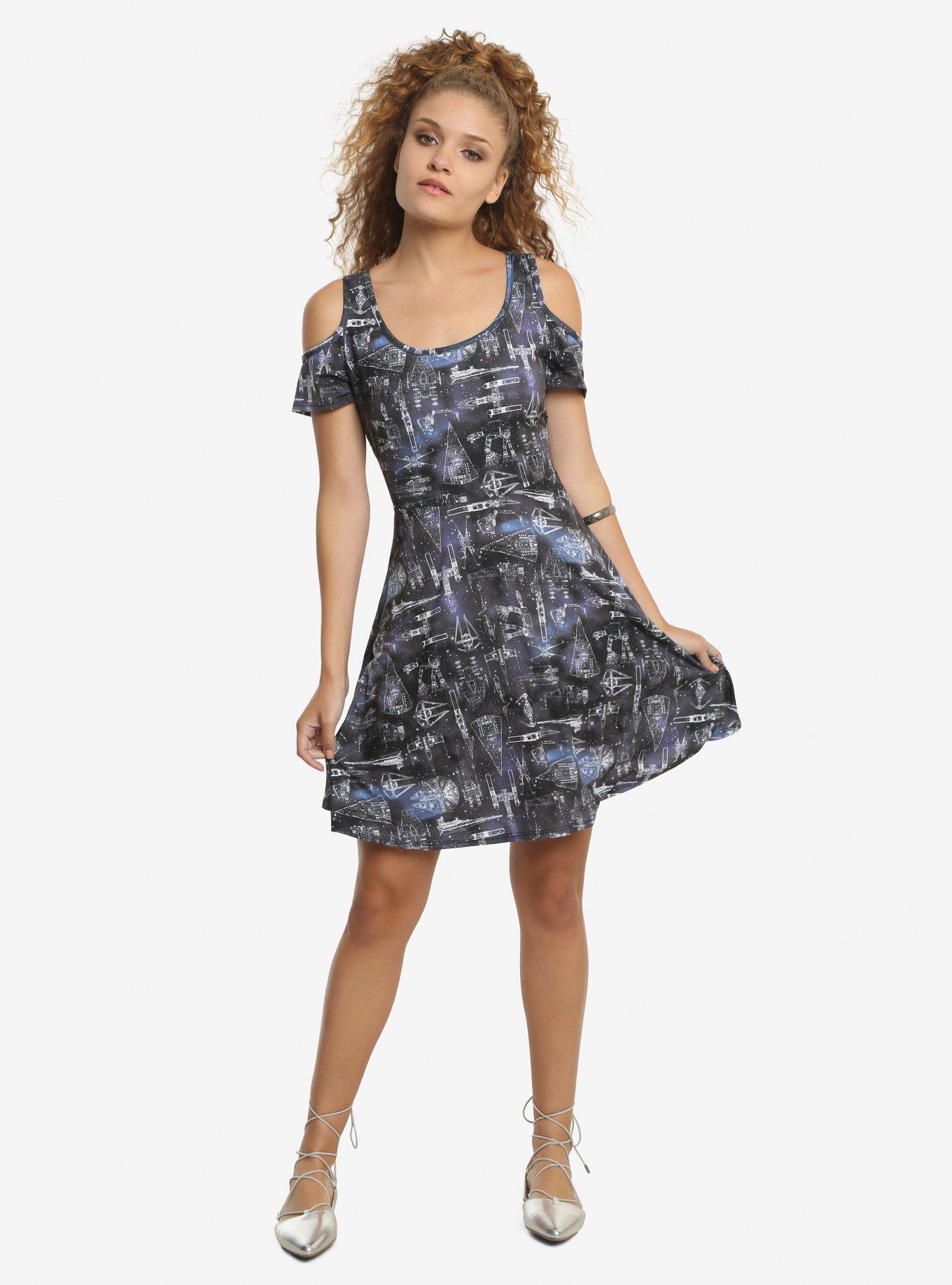 Star Wars Far Away Constellation Ships Dress, , alternate