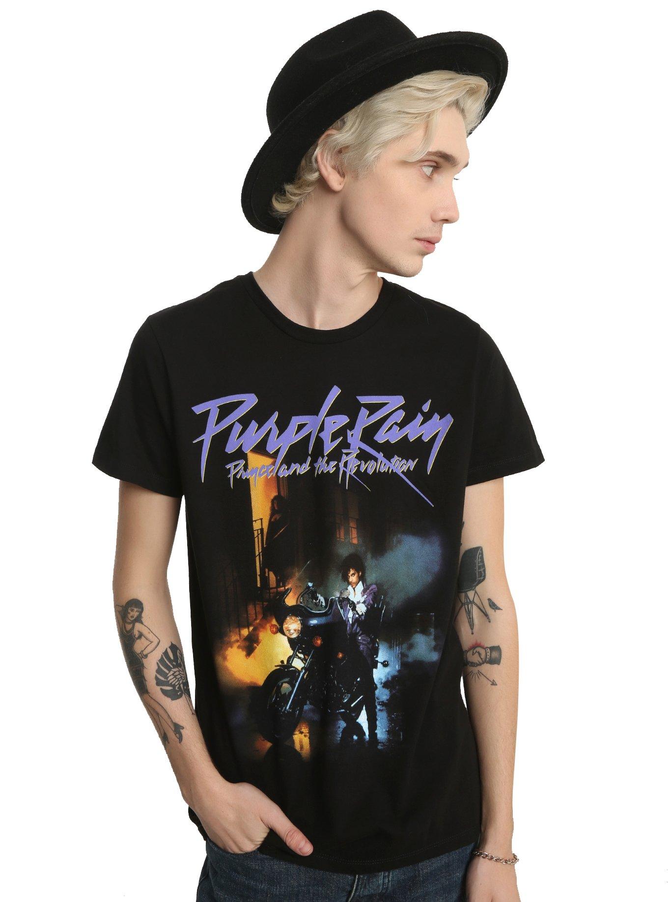 Purple rain t 2025 shirt hot topic