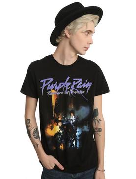 Prince Purple Rain T-Shirt, BLACK, hi-res