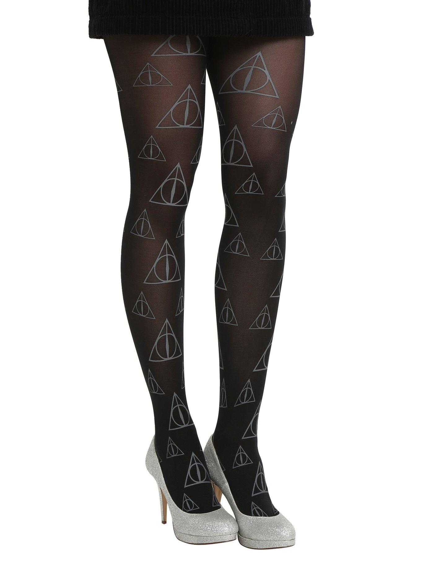 Harry Potter Deathly Hallows Tights, , alternate