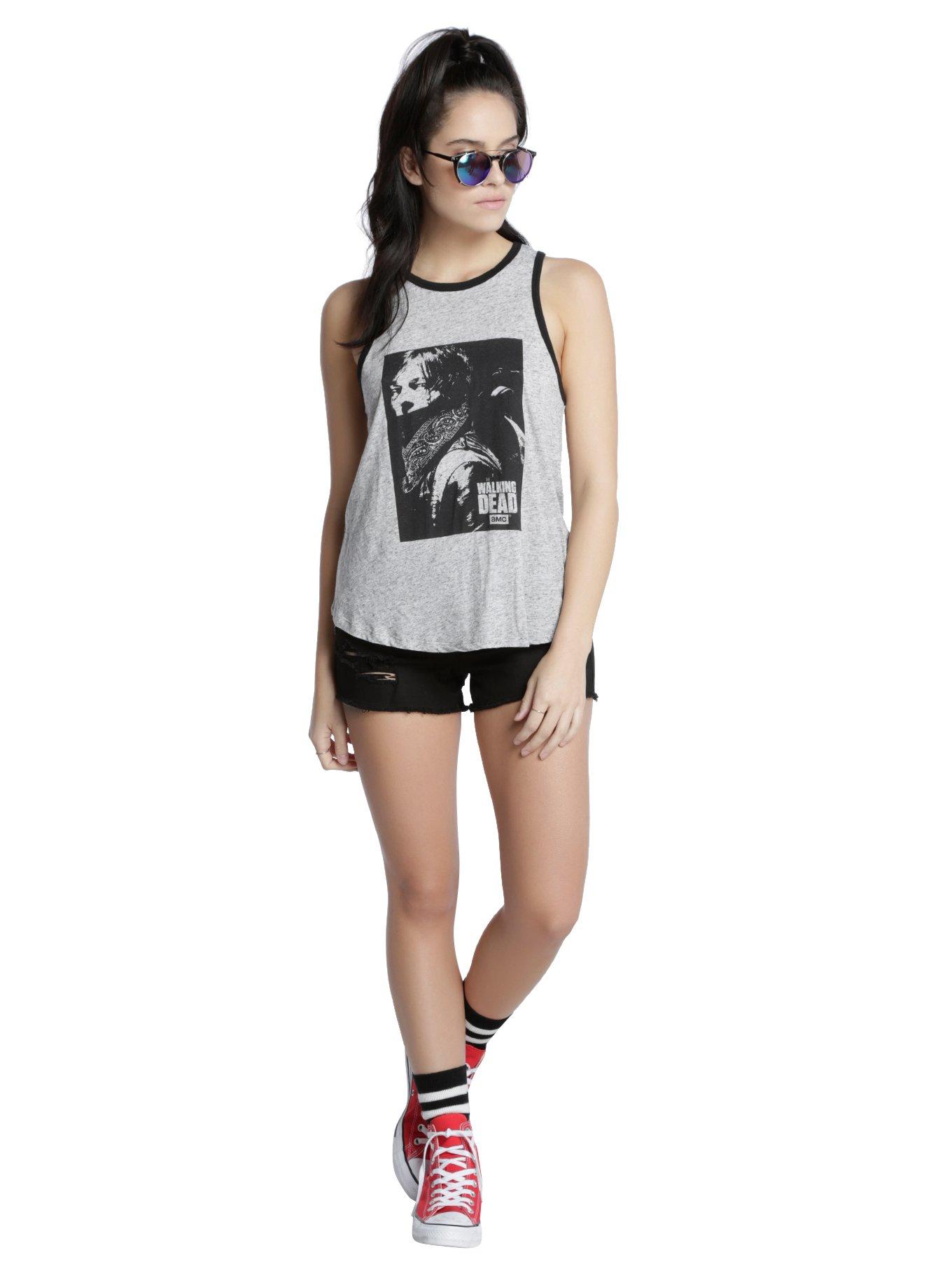 The Walking Dead Daryl Dixon Bandana Girls Tank Top, , alternate