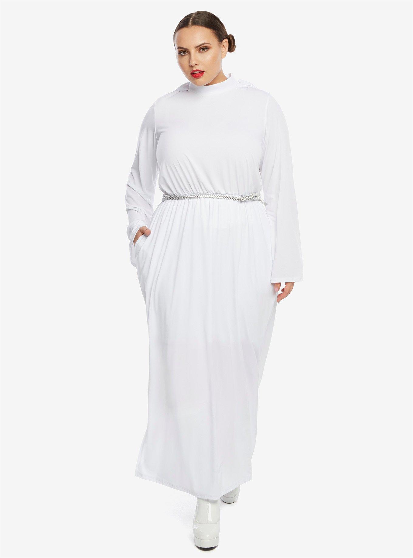 Star Wars Princess Leia White Cosplay Dress Plus Size, , alternate