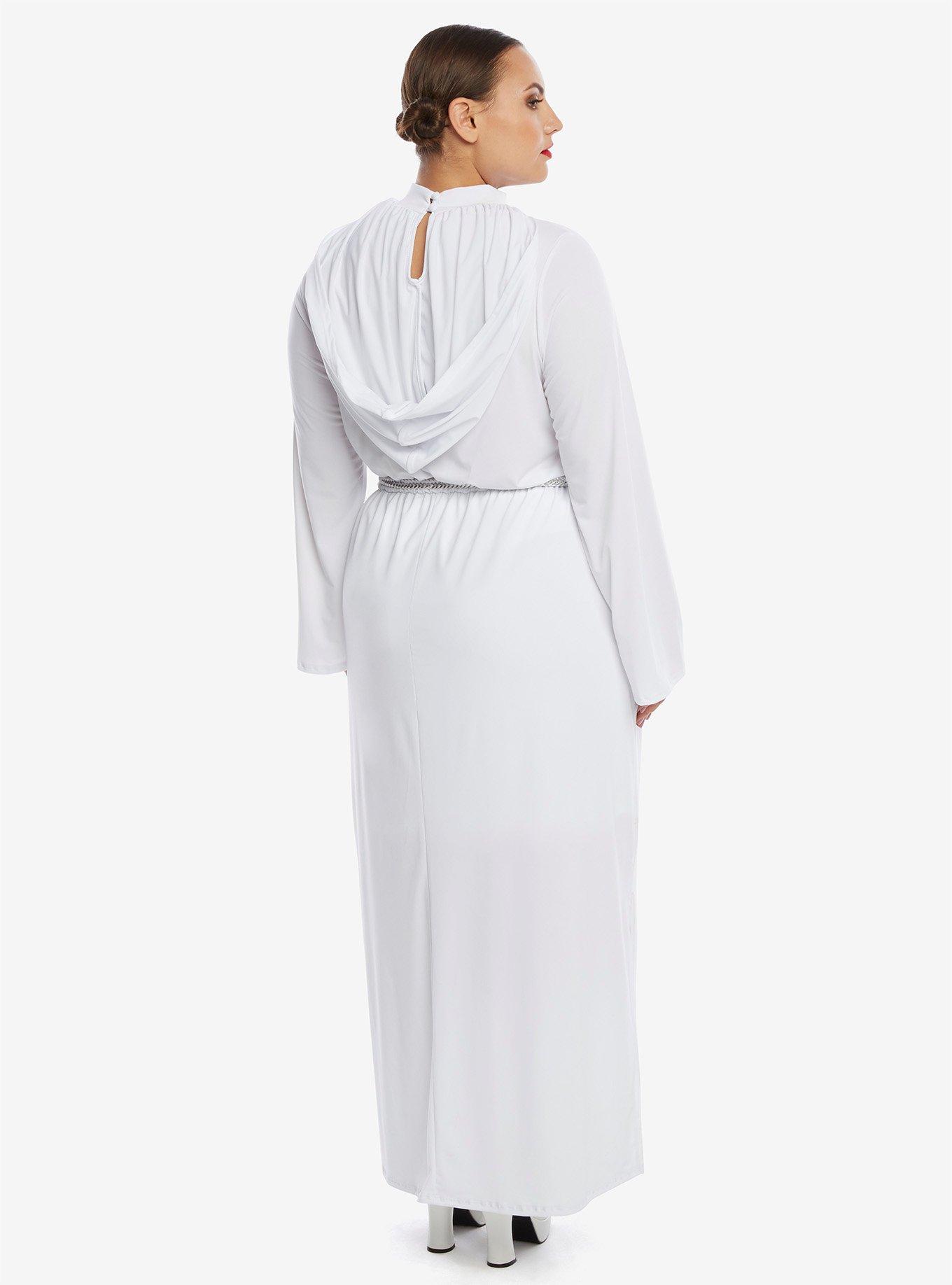 Star Wars Princess Leia White Cosplay Dress Plus Size, , alternate