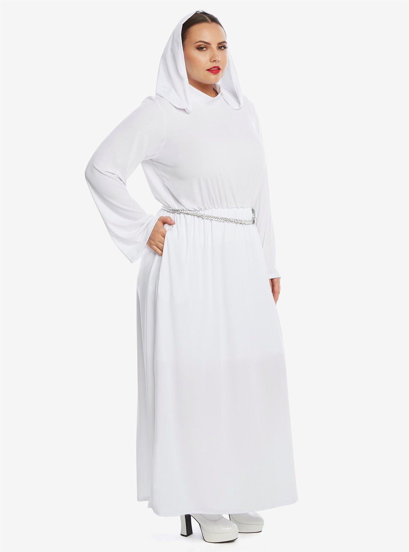 Star Wars Princess Leia White Cosplay Dress Plus Size, , alternate