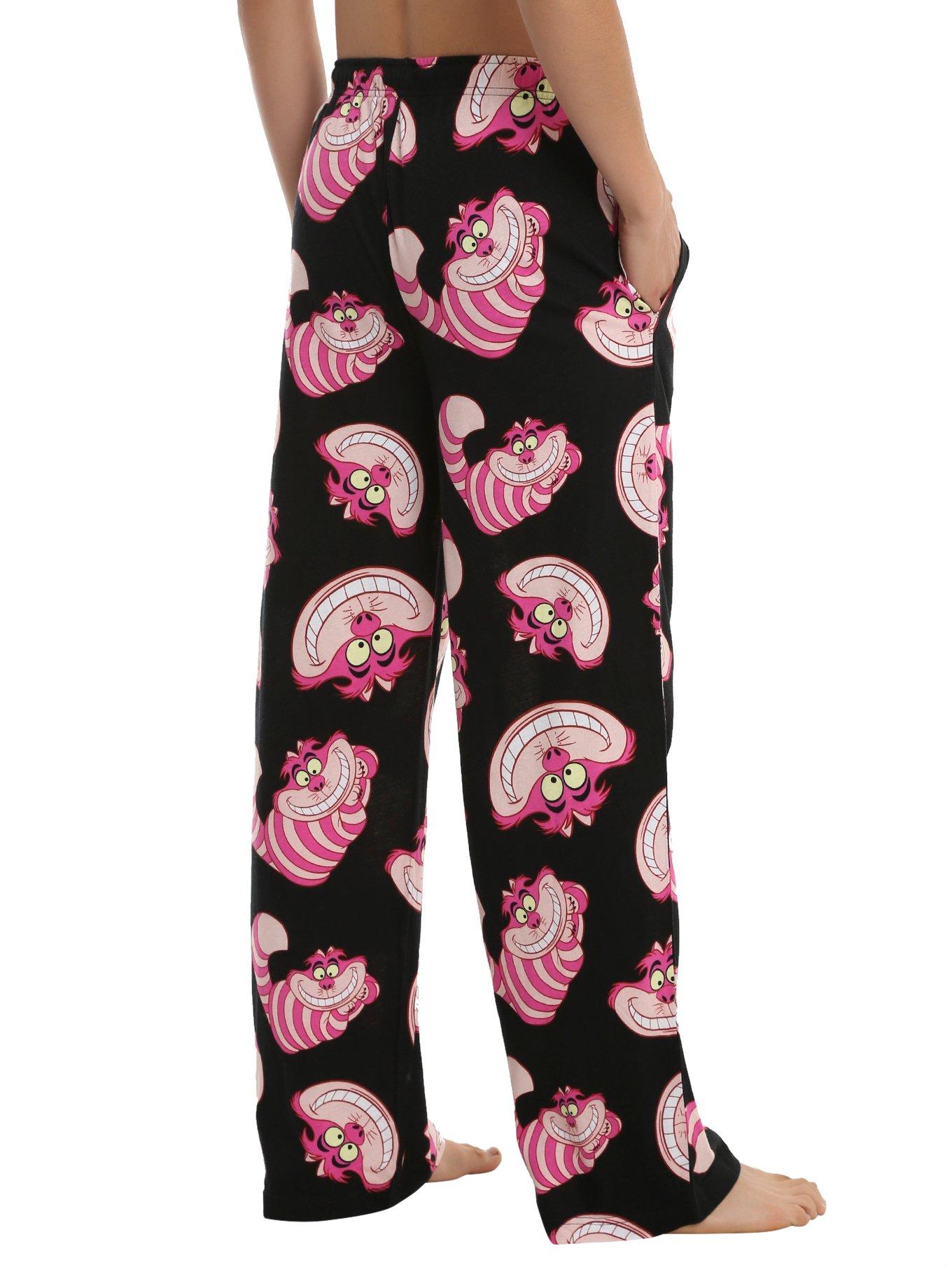 Disney Alice In Wonderland Cheshire Cat Print Guys Pajama Pants, , alternate