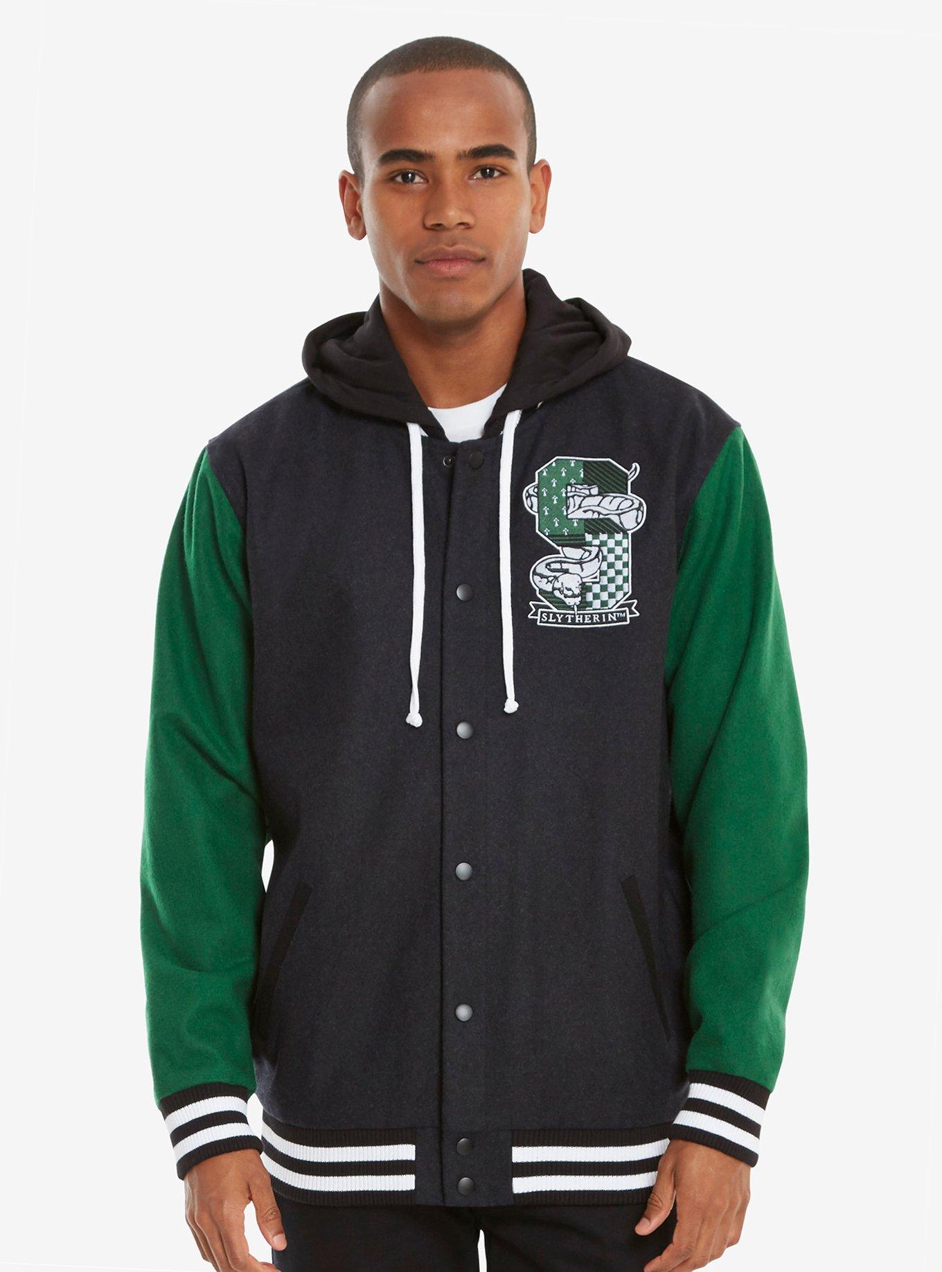 Harry Potter Slytherin Varsity Jacket - BoxLunch Exclusive, , alternate