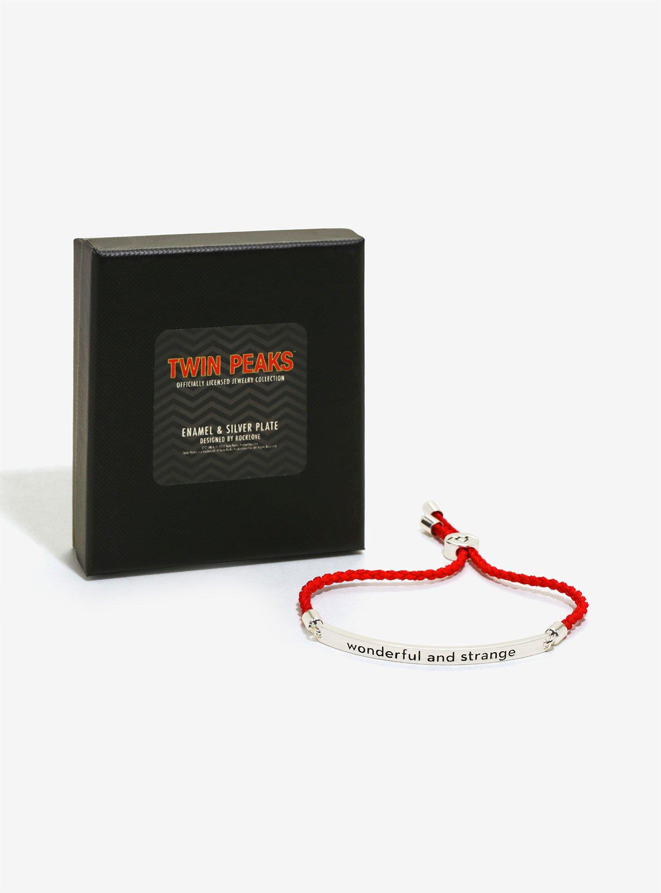 Twin Peaks Wonderful And Strange Red Cord Bracelet - BoxLunch Exclusive, , alternate
