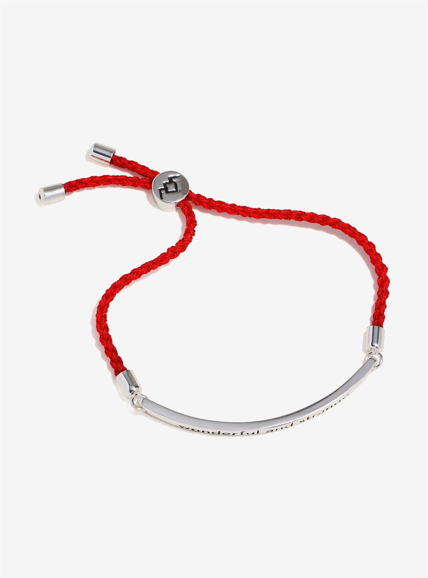 Twin Peaks Wonderful And Strange Red Cord Bracelet - BoxLunch Exclusive, , alternate