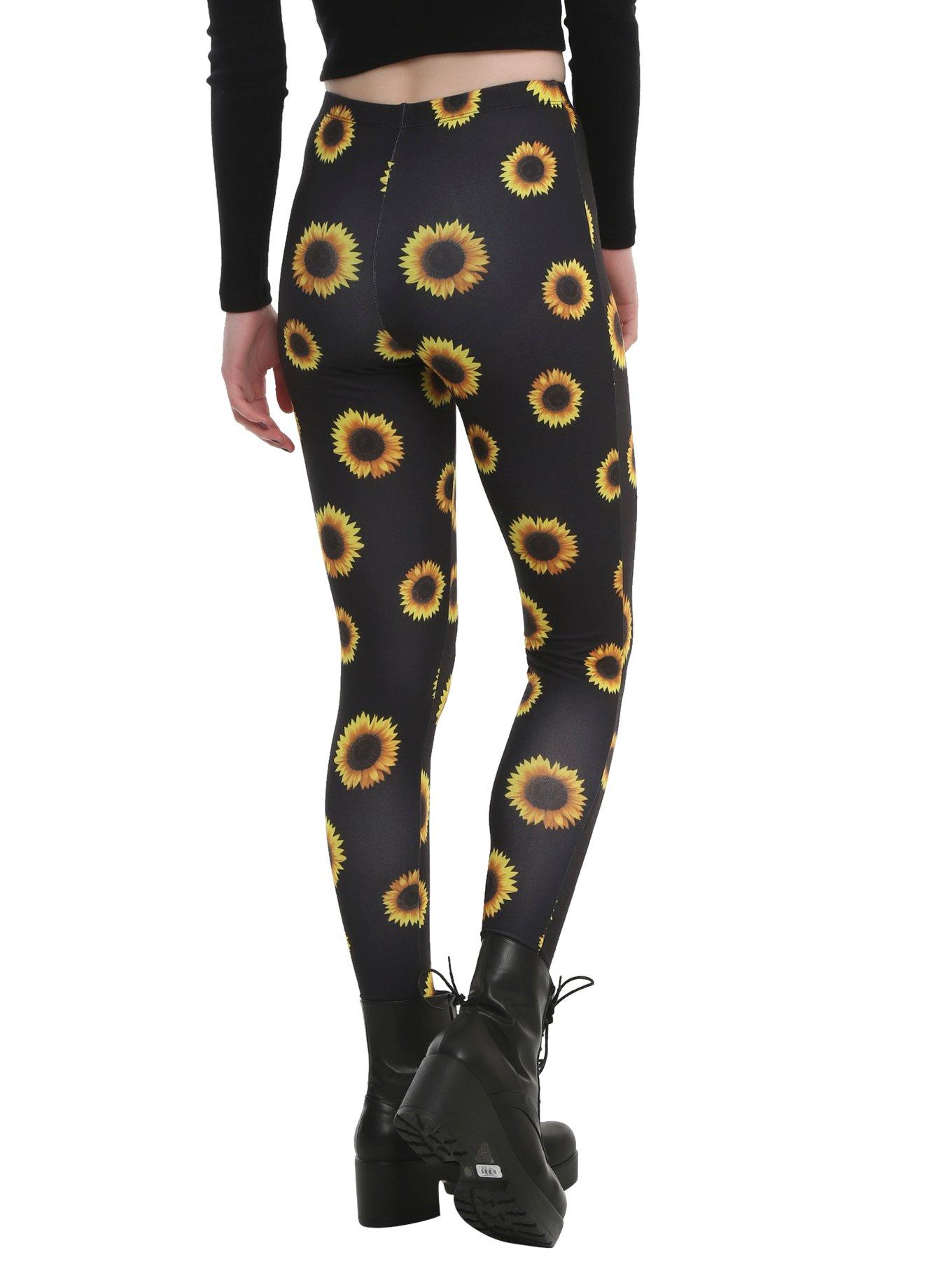 Blackheart Sunflower Leggings, , alternate