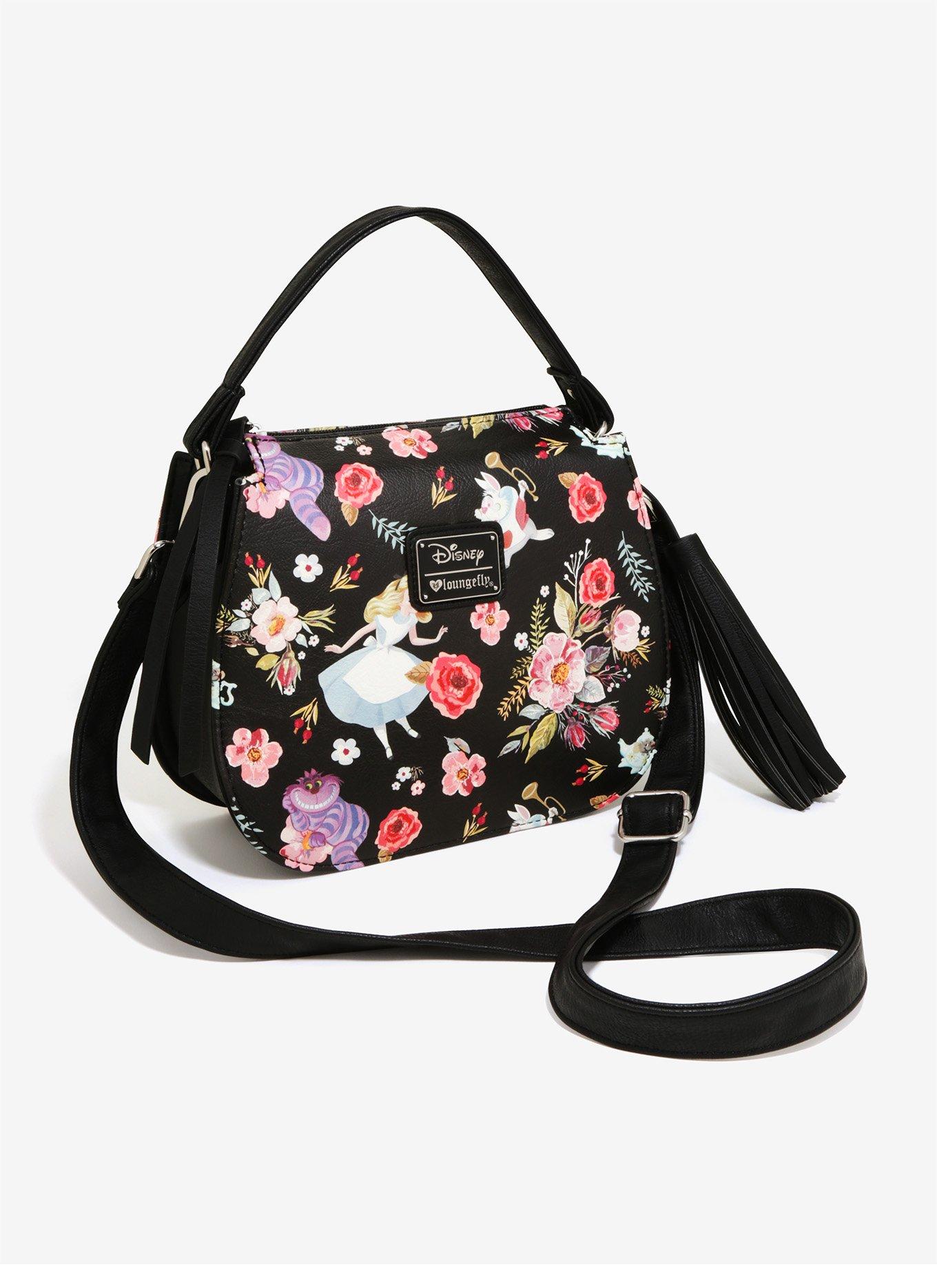 Loungefly Disney Alice In Wonderland Floral Crossbody Bag - BoxLunch Exclusive, , alternate