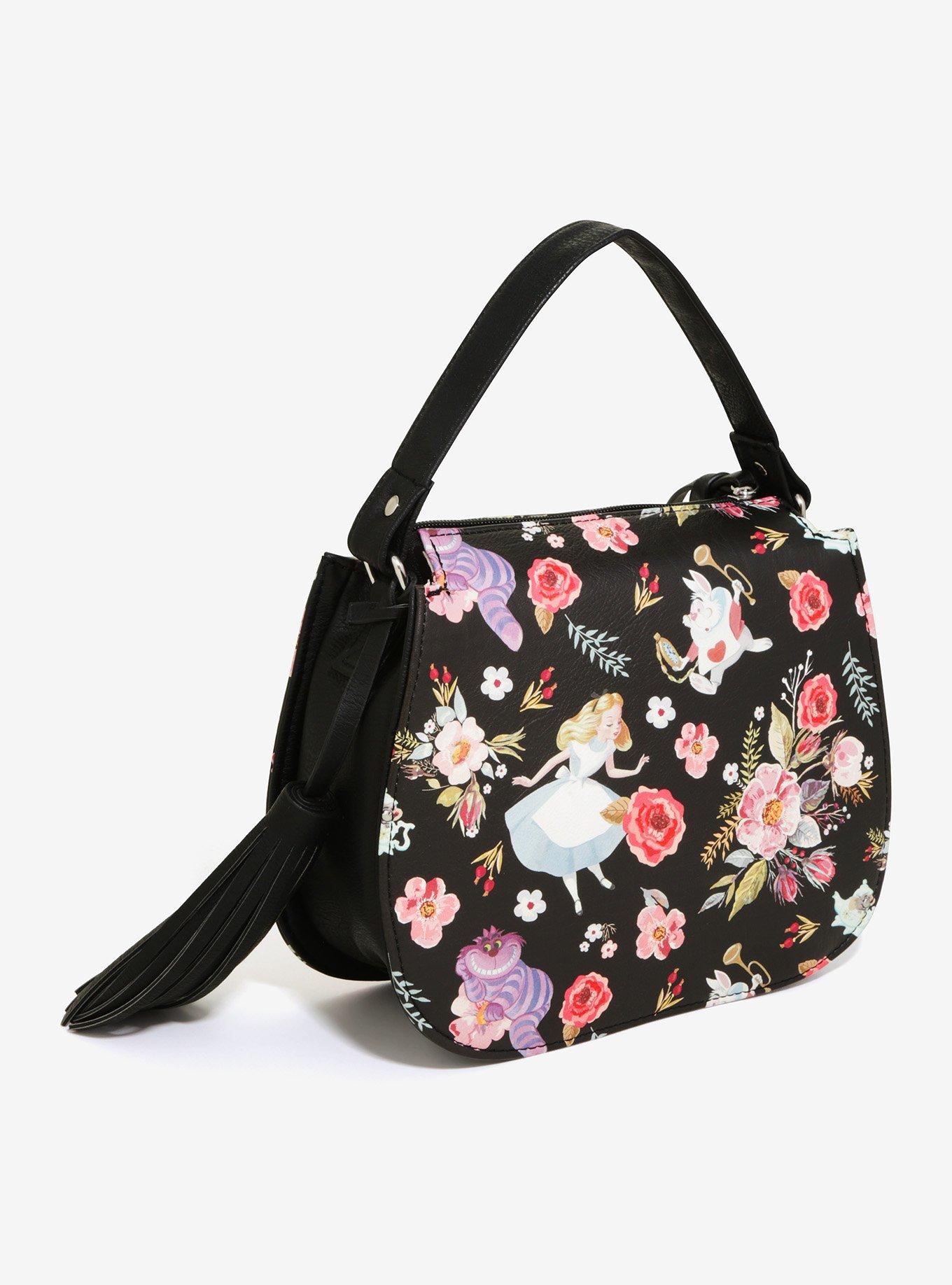 Loungefly Disney Alice In Wonderland Floral Crossbody Bag - BoxLunch Exclusive, , alternate
