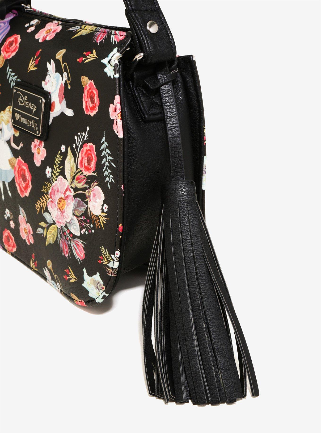 Loungefly Disney Alice In Wonderland Floral Crossbody Bag - BoxLunch Exclusive, , alternate